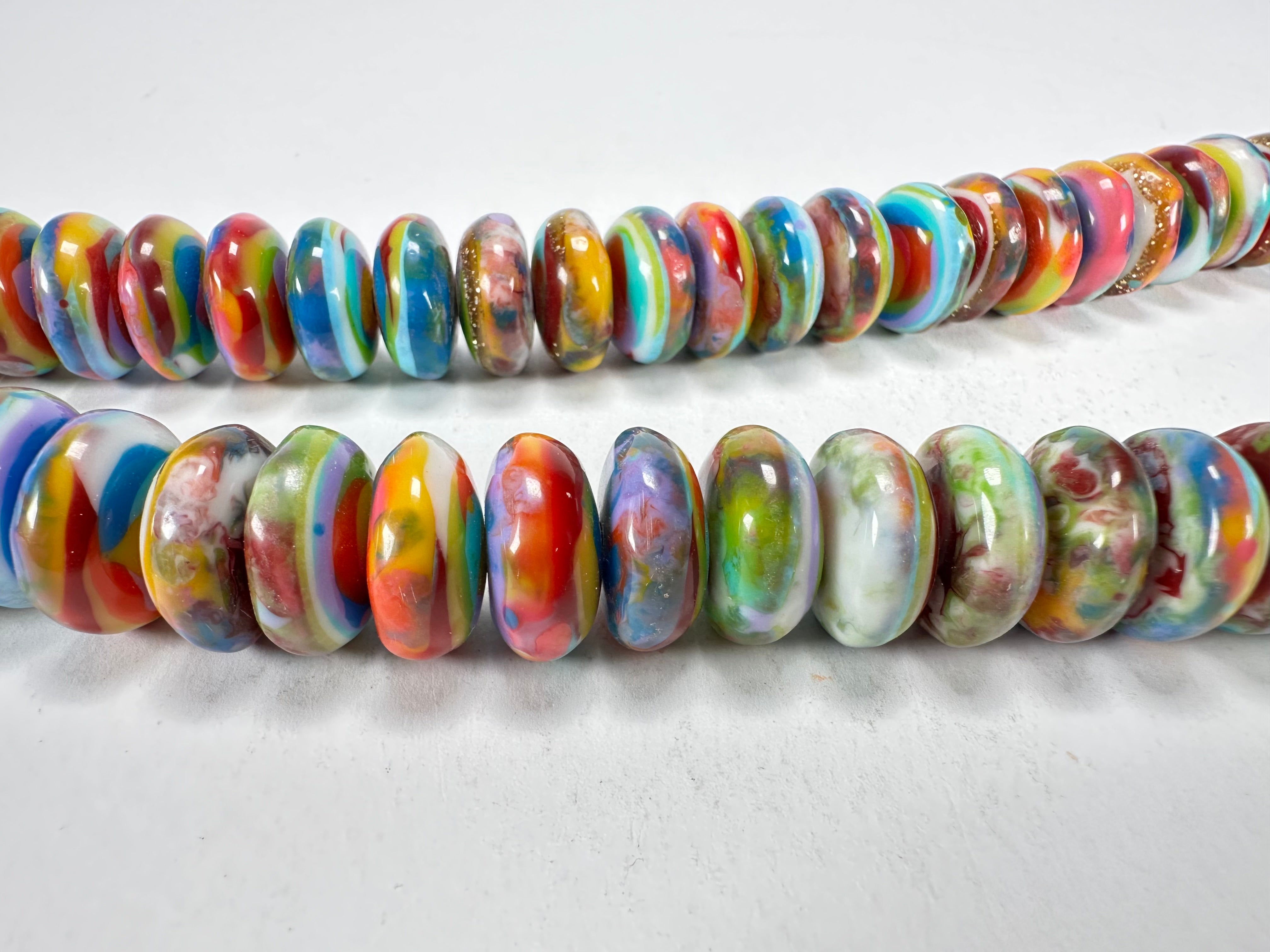 Jackie Brazil "Bela" Kandinsky Resin Mini Wheels 70cm Necklace ( N0043 )