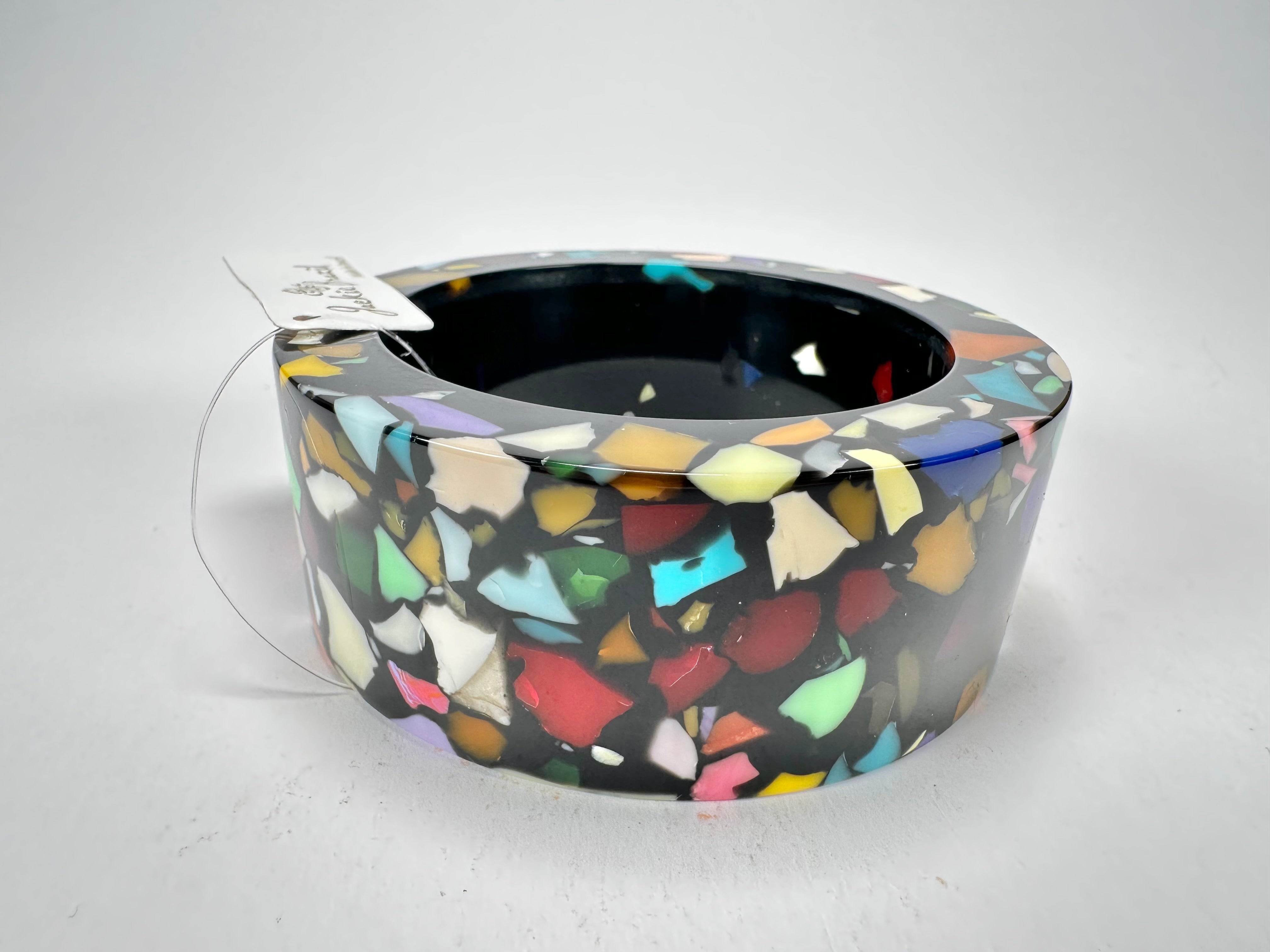 Jackie Brazil "Art Deco" Solid Round 3.4cm Bangle ( B3088 )