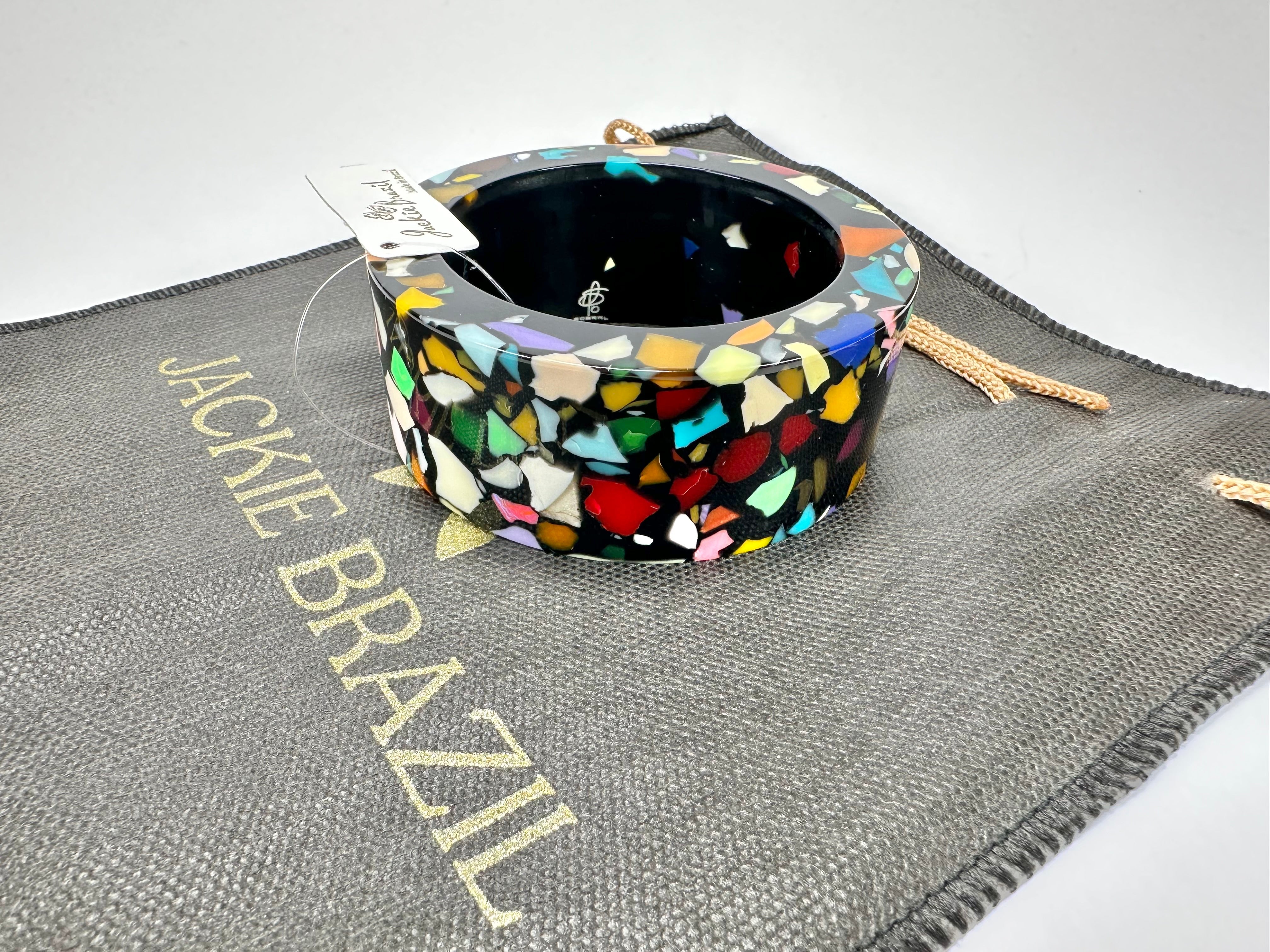 Jackie Brazil "Art Deco" Solid Round 3.4cm Bangle ( B3088 )