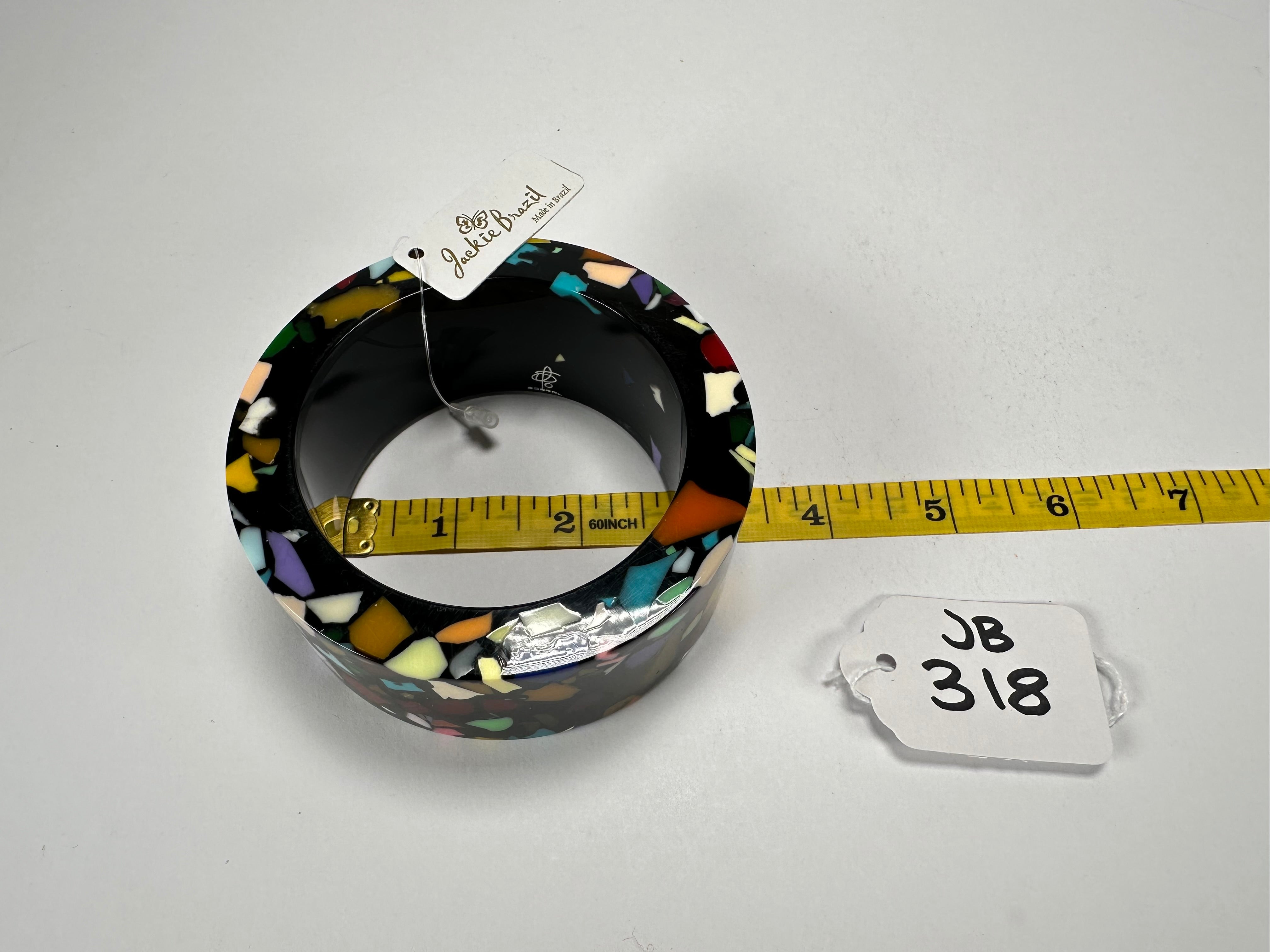 Jackie Brazil "Art Deco" Solid Round 3.4cm Bangle ( B3088 )