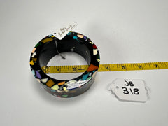 Jackie Brazil "Art Deco" Solid Round 3.4cm Bangle ( B3088 )