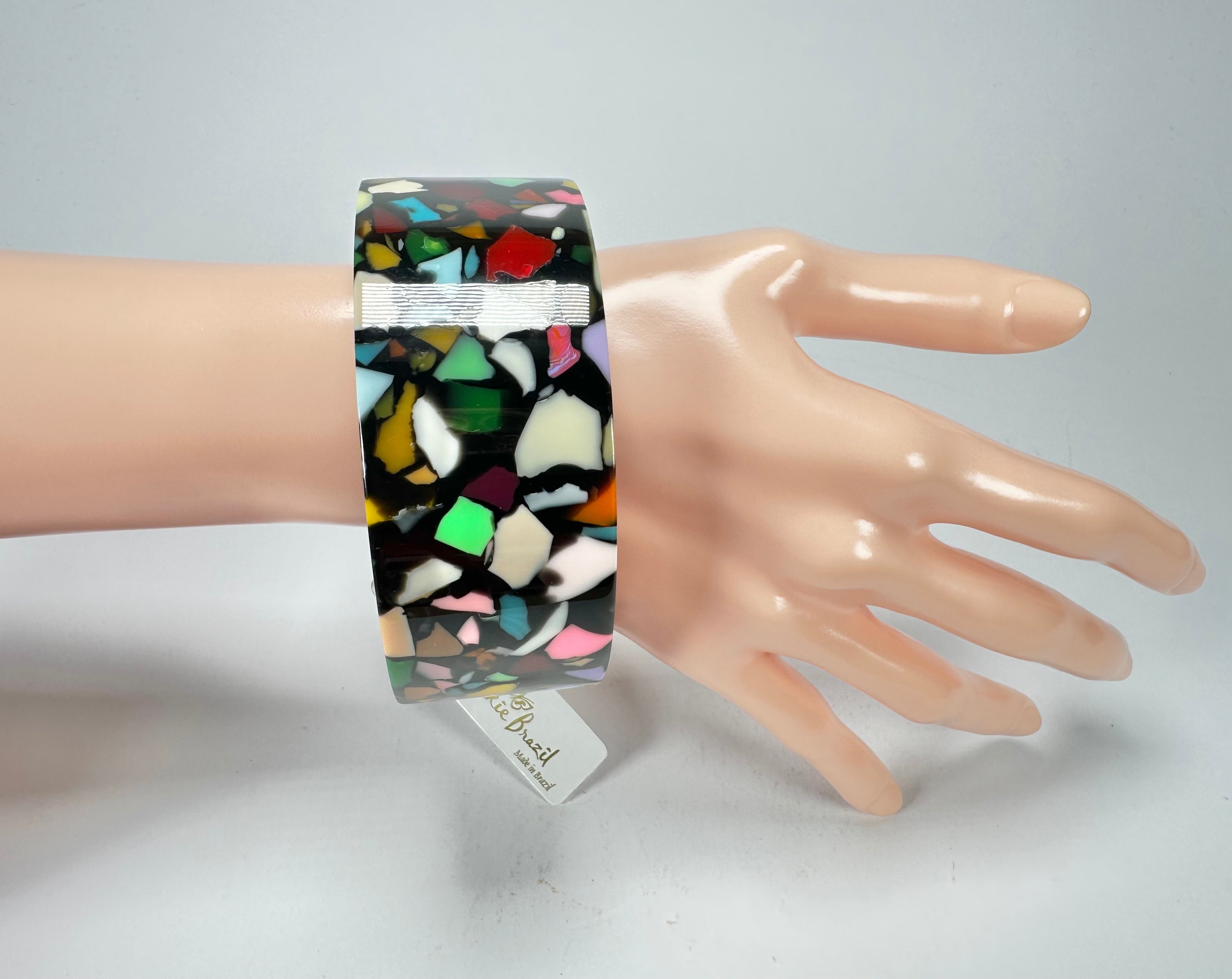 Jackie Brazil "Art Deco" Solid Round 3.4cm Bangle ( B3088 )