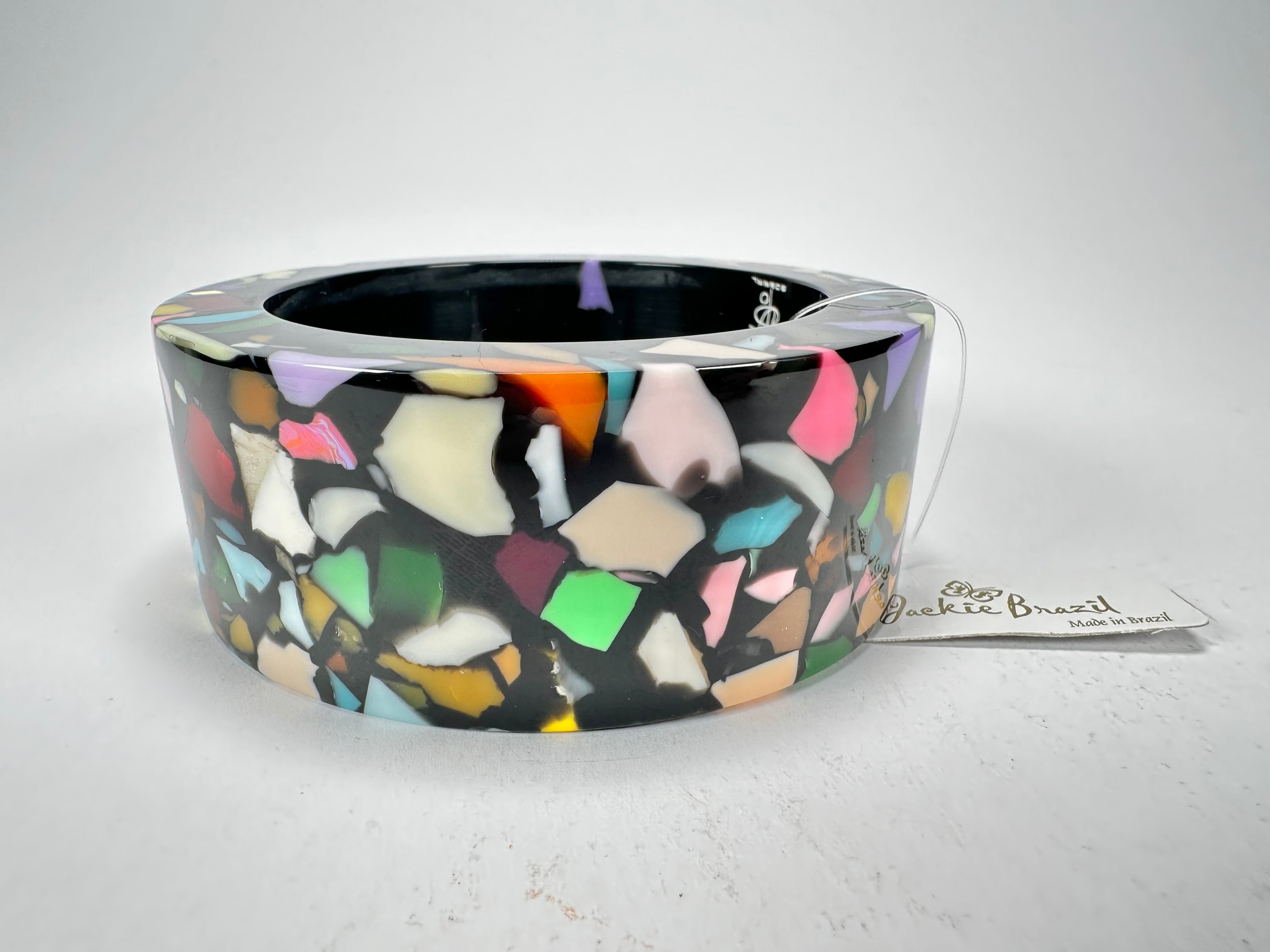 Jackie Brazil "Art Deco" Solid Round 3.4cm Bangle ( B3088 )