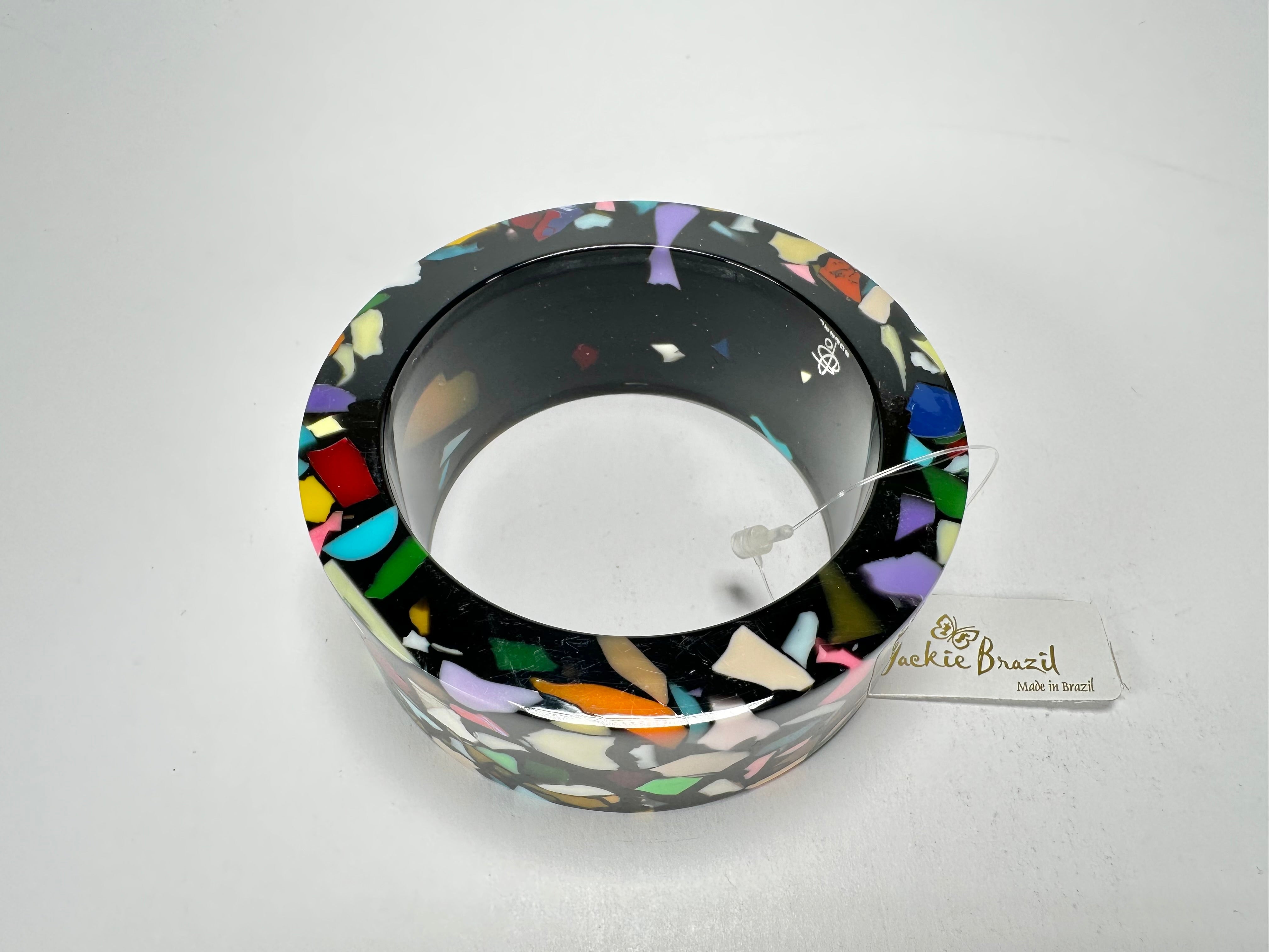 Jackie Brazil "Art Deco" Solid Round 3.4cm Bangle ( B3088 )