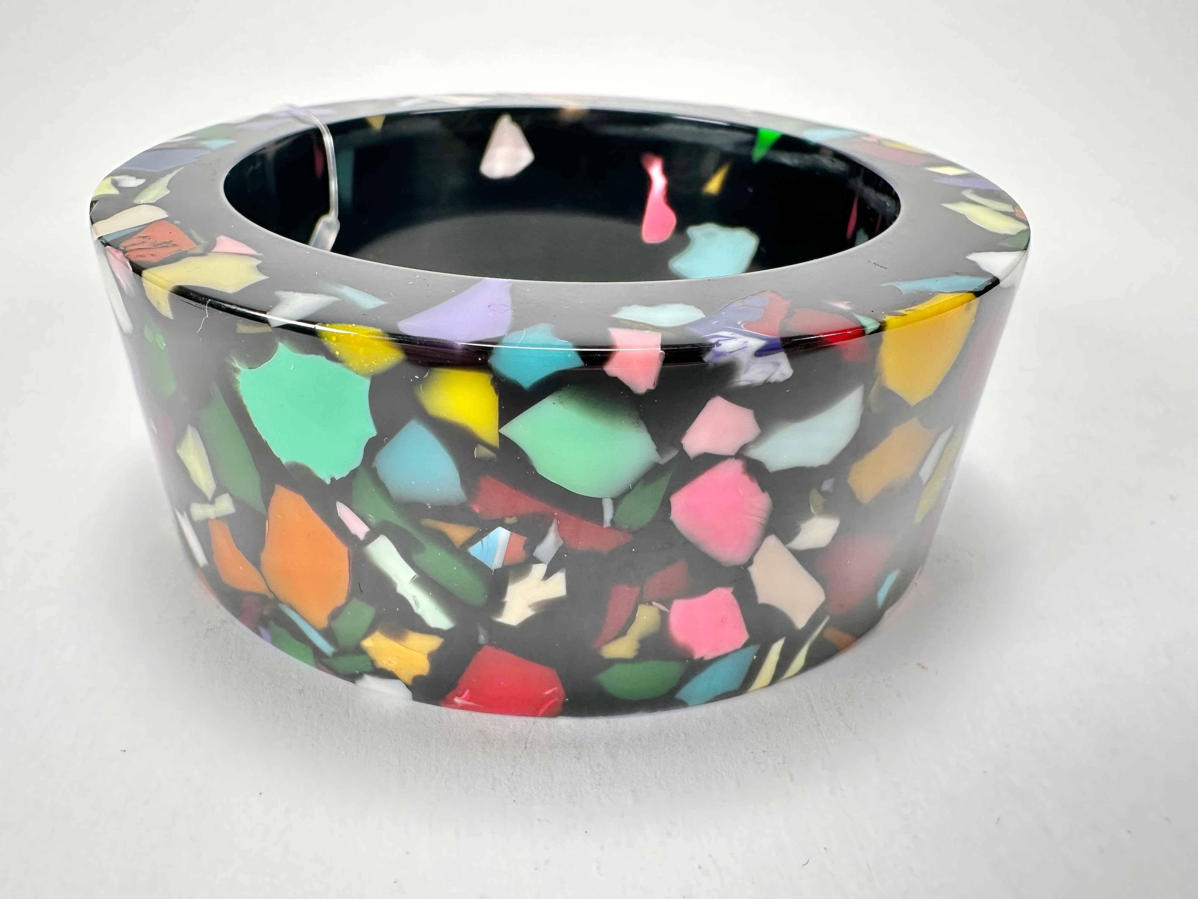Jackie Brazil "Art Deco" Solid Round 3.4cm Bangle ( B3088 )