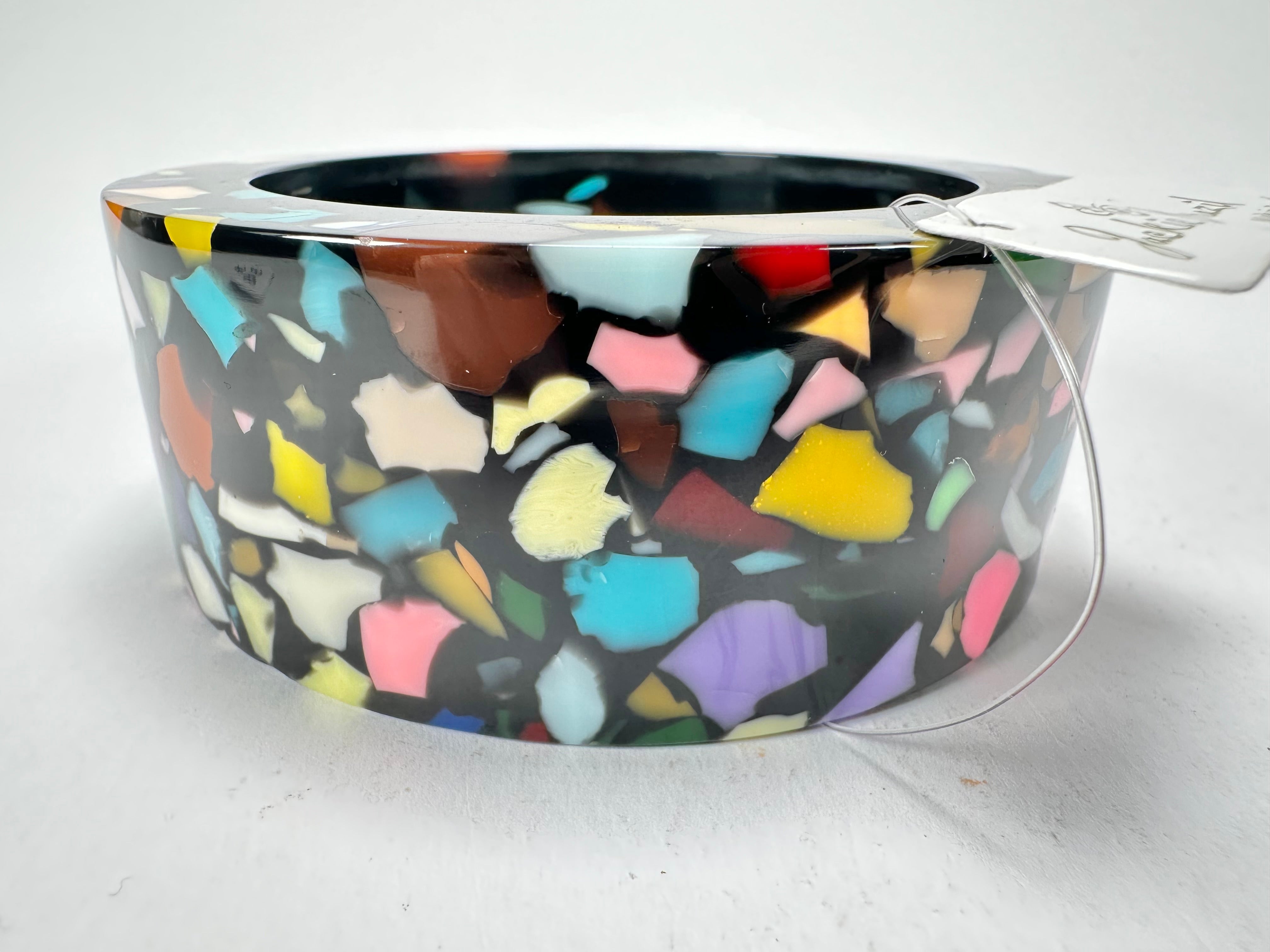 Jackie Brazil "Art Deco" Solid Round 3.4cm Bangle ( B3088 )