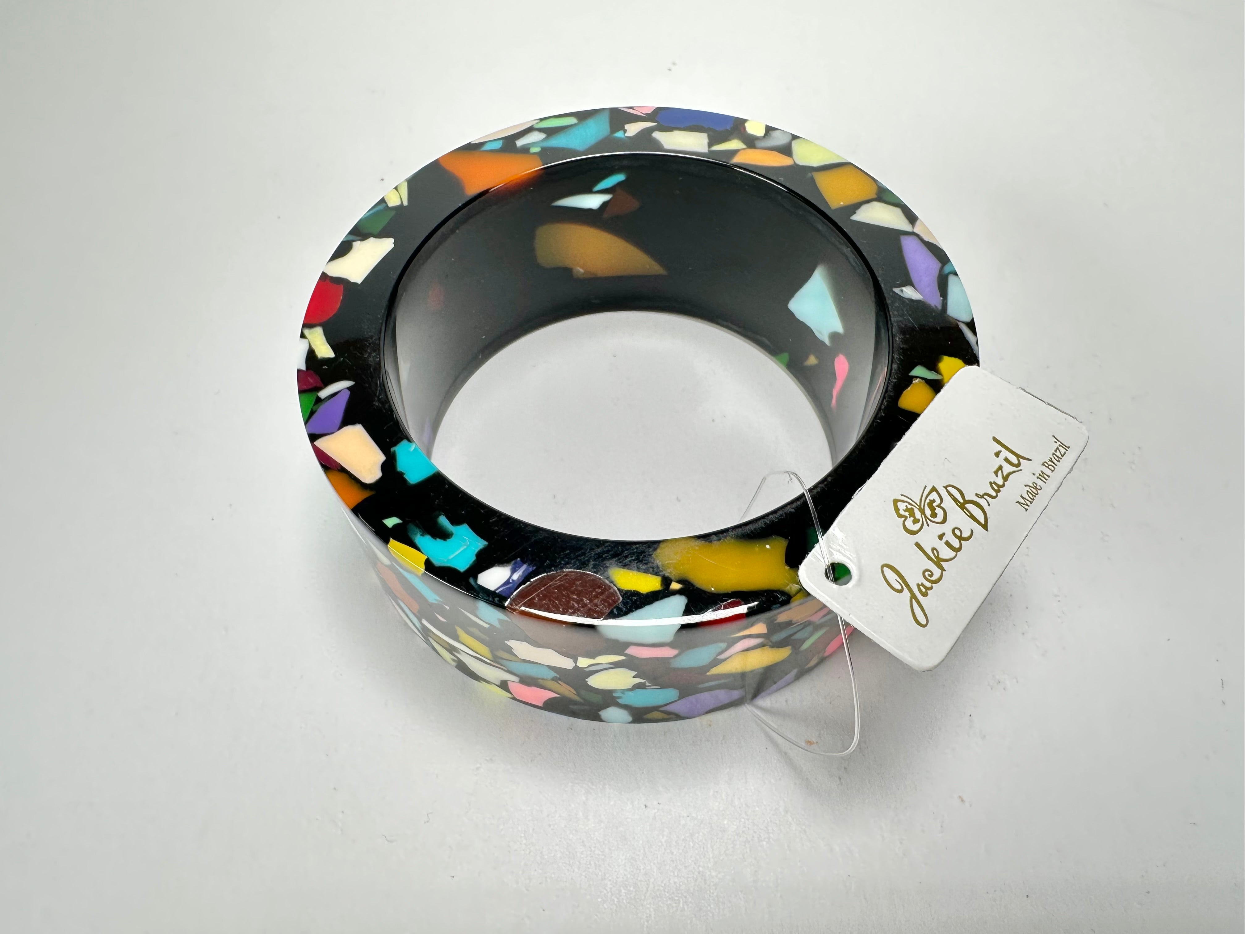 Jackie Brazil "Art Deco" Solid Round 3.4cm Bangle ( B3088 )