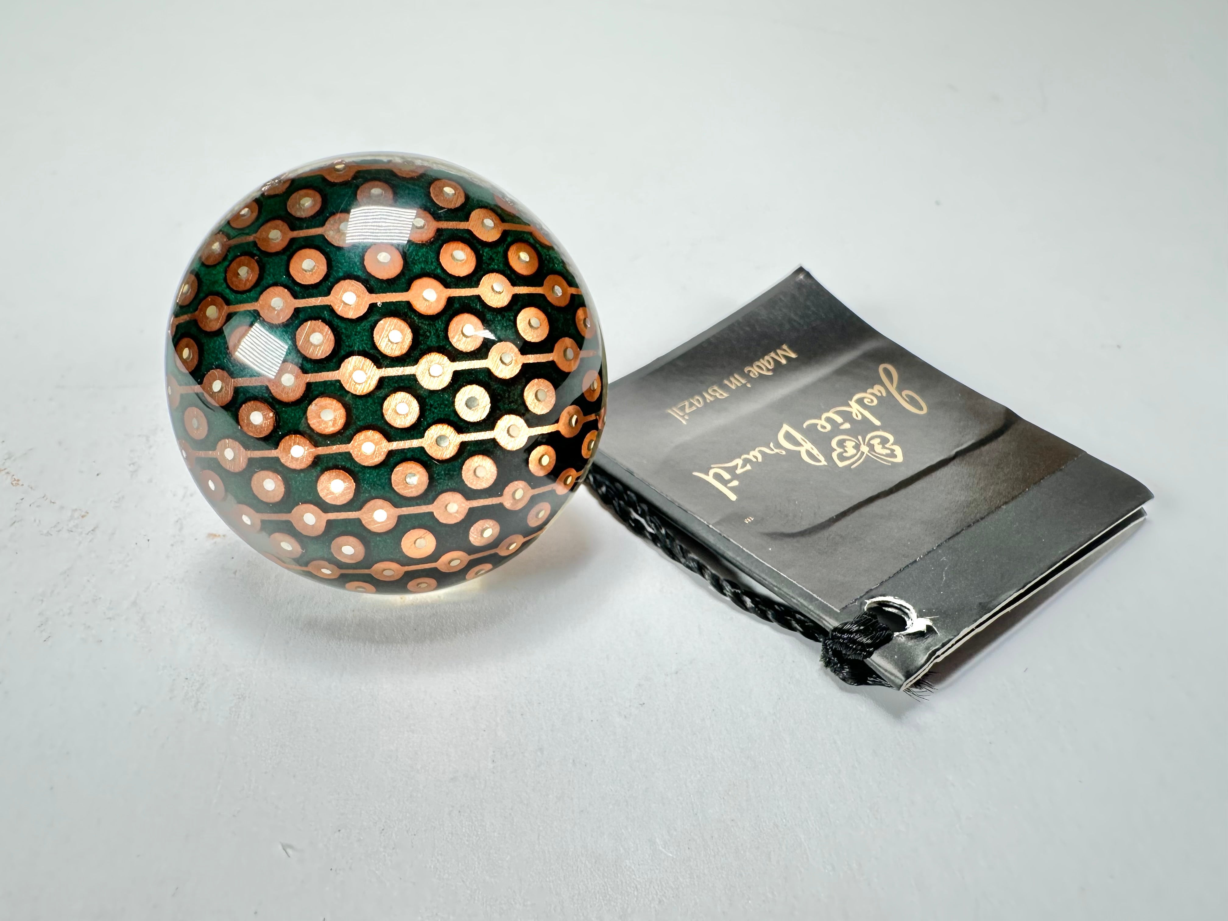 Jackie Brazil "Queen" Digital Oval Round Ring ( R3212 ) Size UK-Q / US-8.5