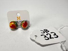 Jackie Brazil "Betty" Kandinsky Small Ball Stud Resin Earrings ( E0095 )