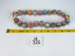 Jackie Brazil "Cat Eyes" Spring Colour Liquorice Balls Resin Necklace 50cm ( N0894 )