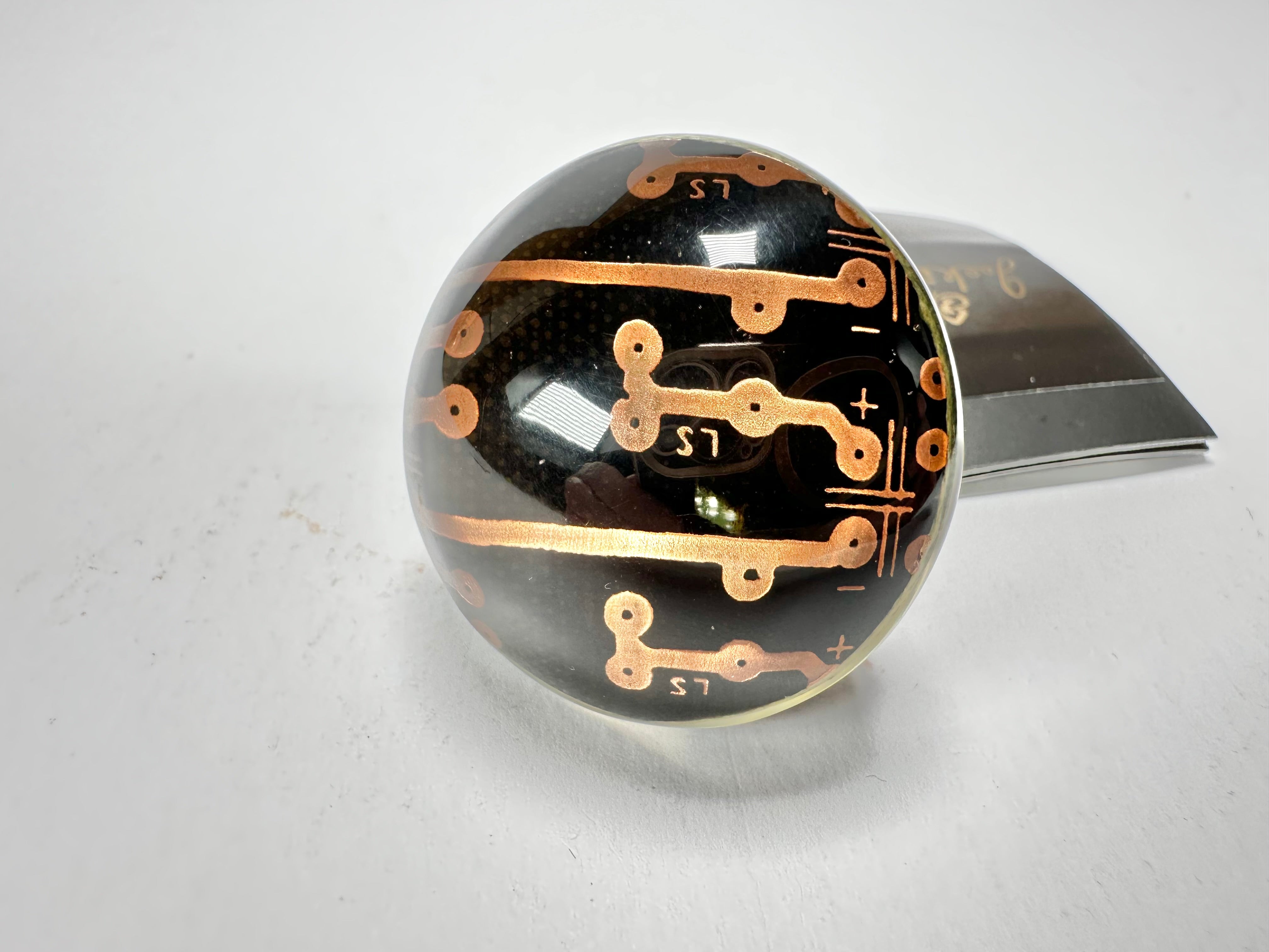 Jackie Brazil "Queen" Digital Oval Round Ring ( R3212 ) Size UK-Q / US-8