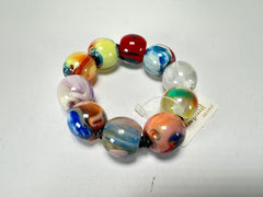 Jackie Brazil "Roma" Marble Spheres Elasticated Bracelet ( B0377 )