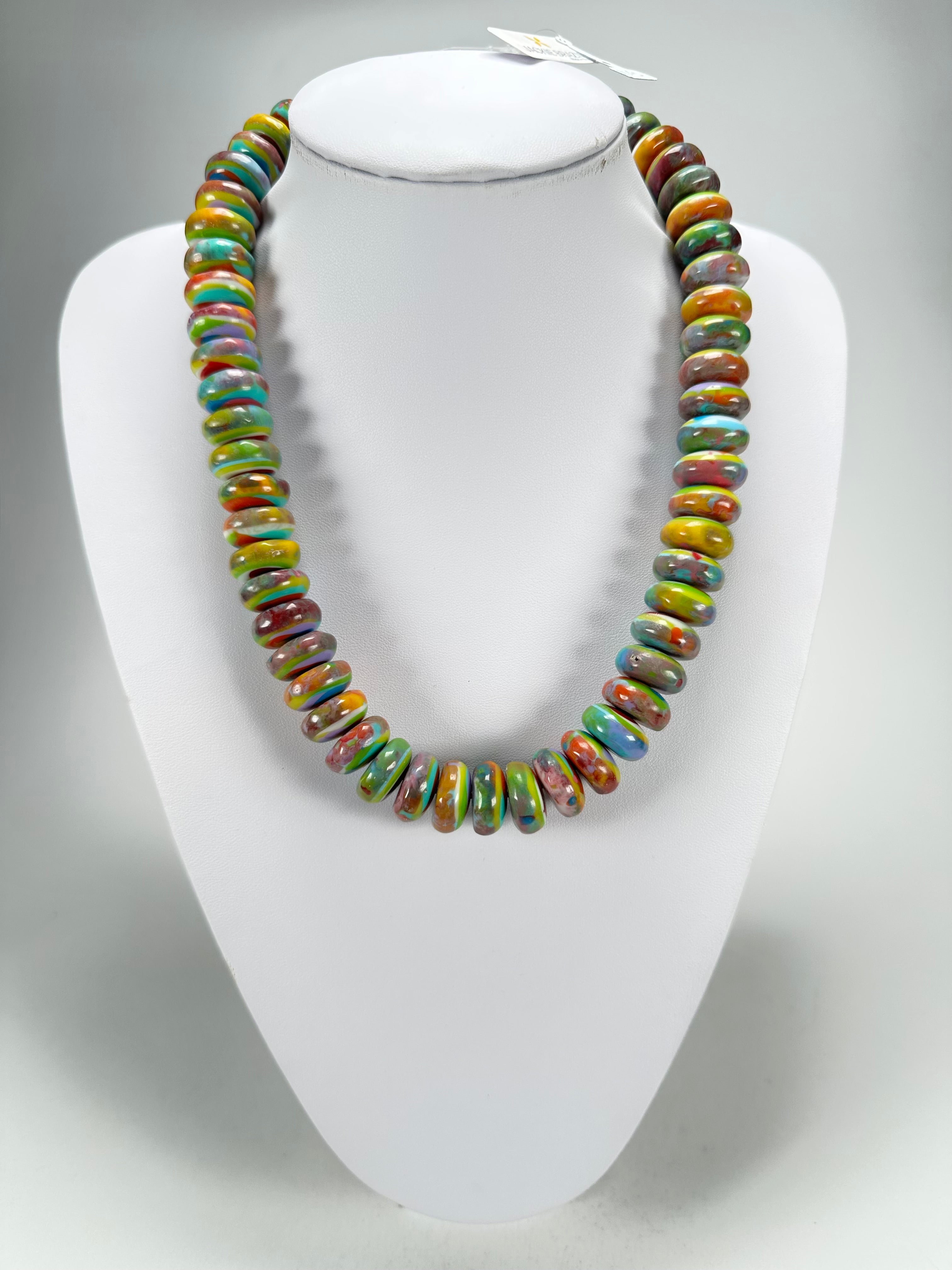 Jackie Brazil "Bela" Kandinsky Resin Mini Wheels 50cm Necklace ( N0041 )