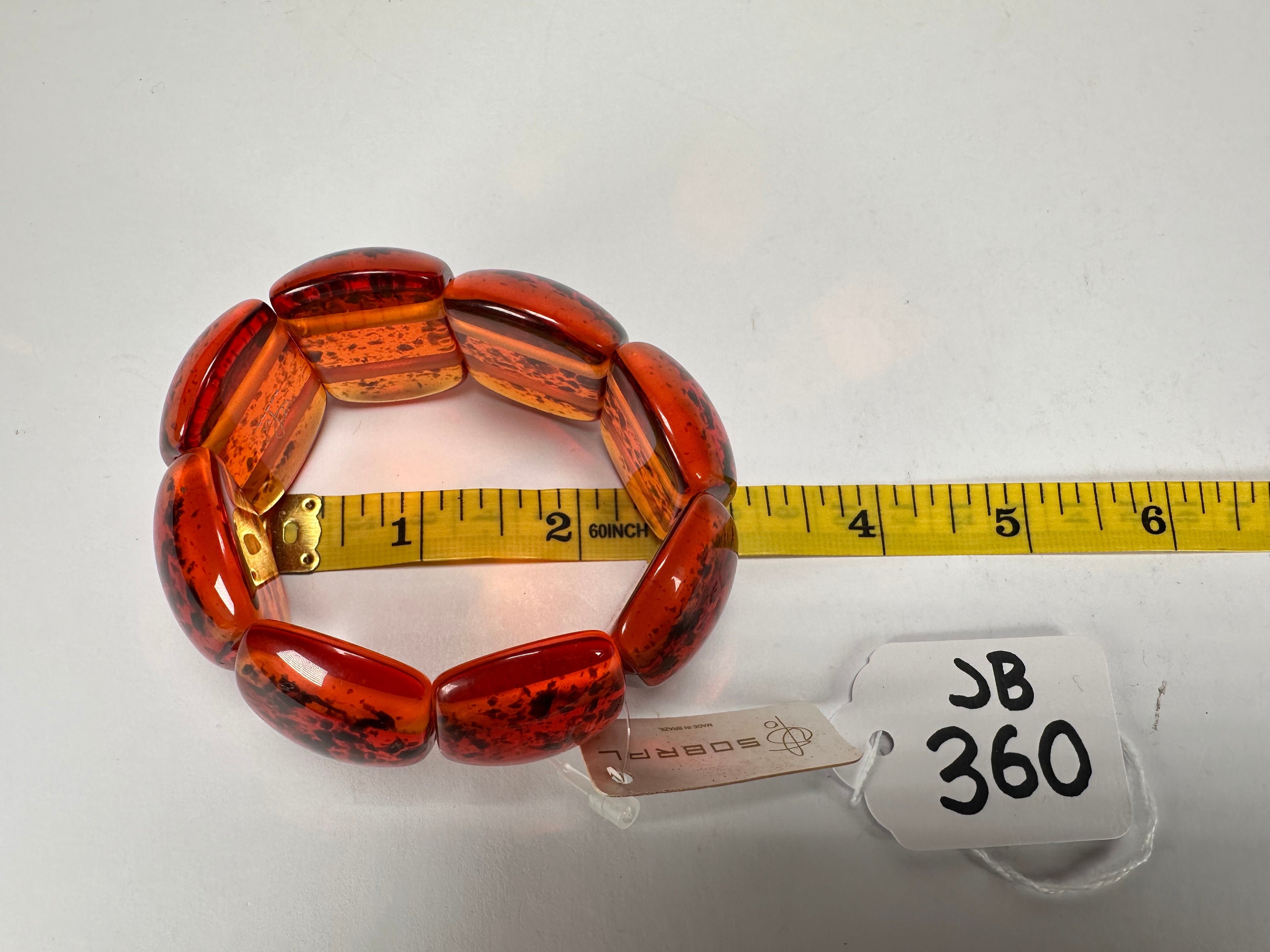 Jackie Brazil "Maria" Amber Elasticated Bracelet ( B0217 )