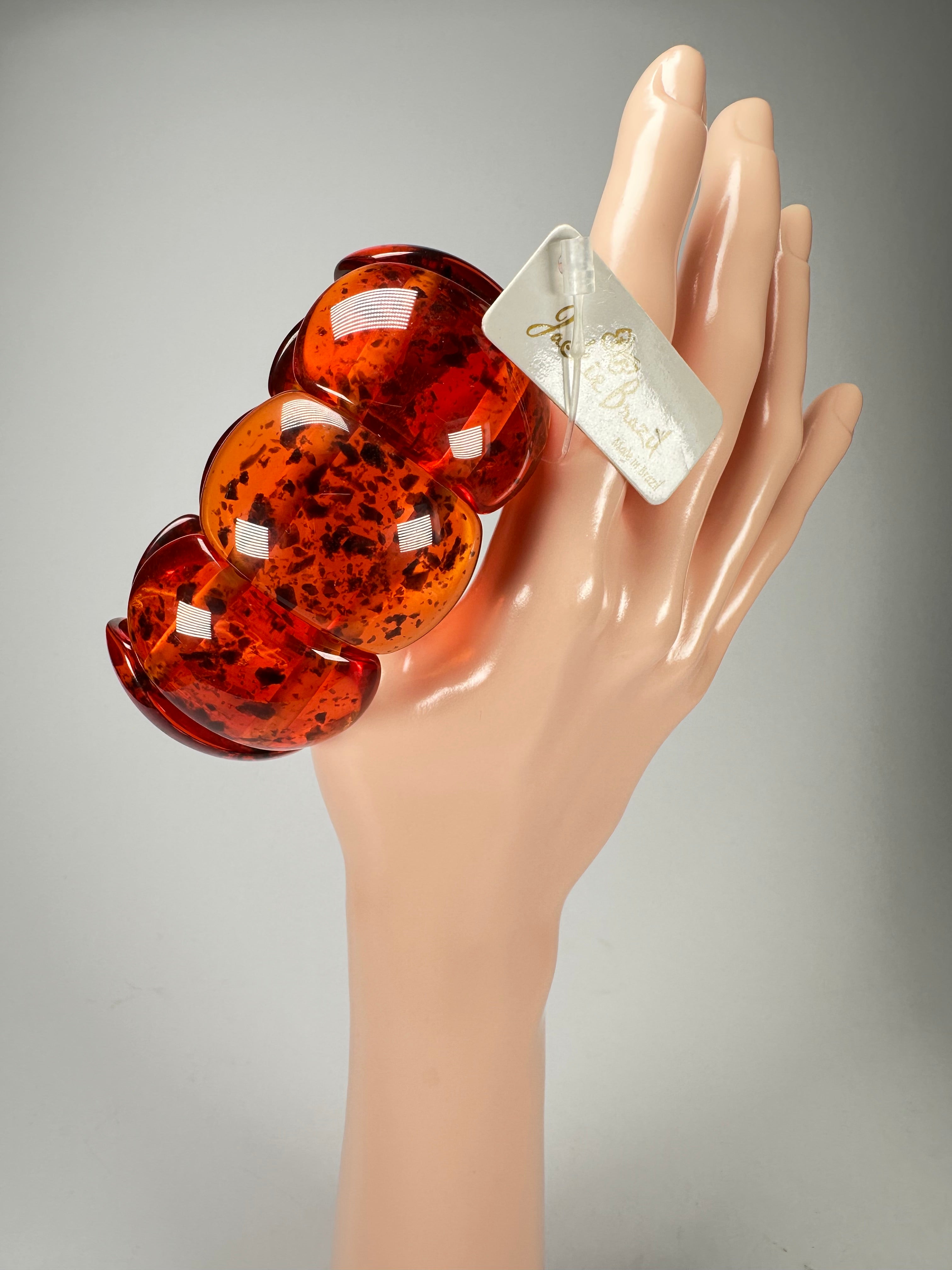 Jackie Brazil "Maria" Amber Elasticated Bracelet ( B0217 )