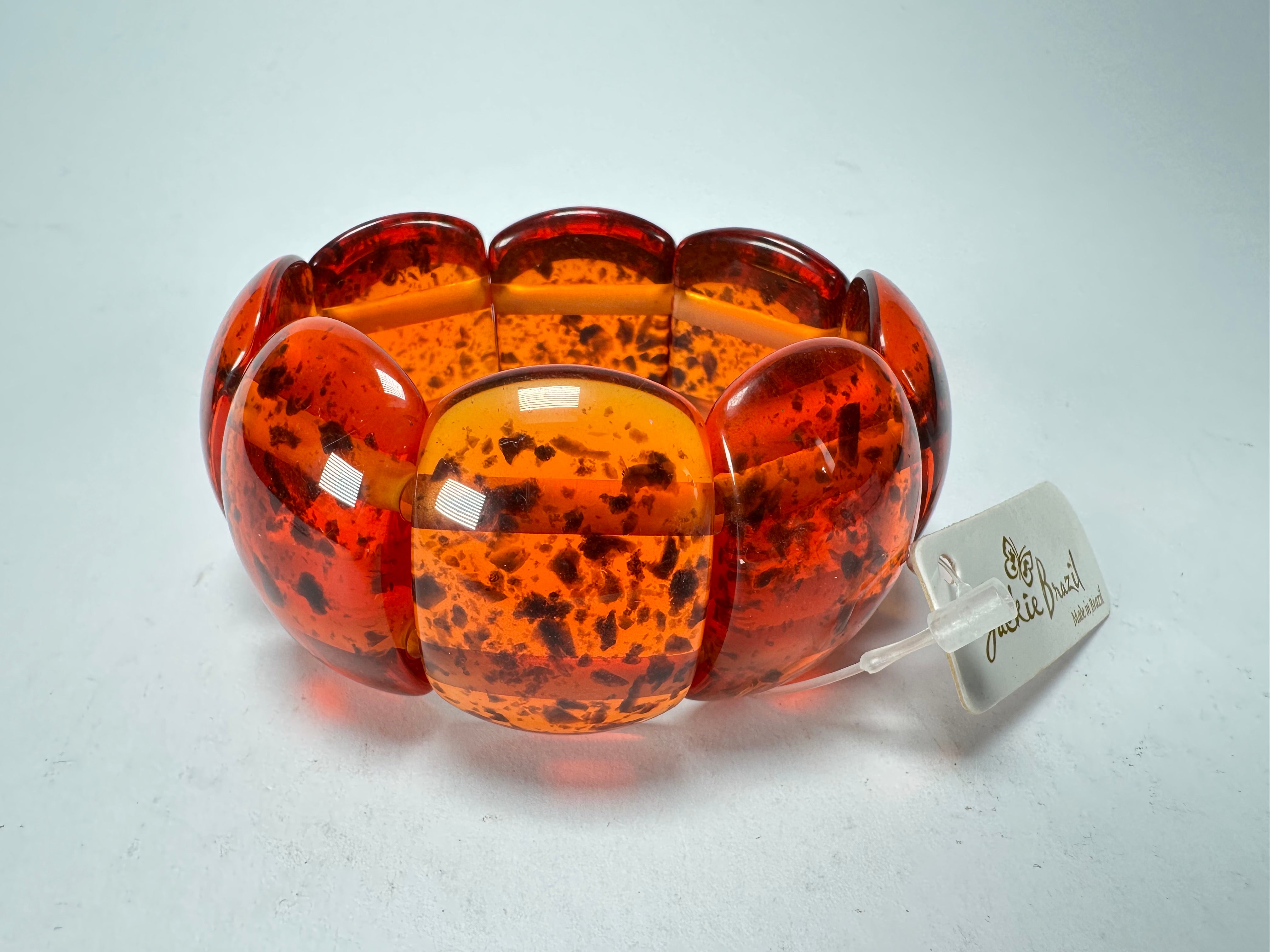 Jackie Brazil "Maria" Amber Elasticated Bracelet ( B0217 )