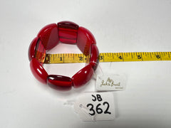 Jackie Brazil "Maria" Red Mix Elasticated Bracelet ( B0217 )