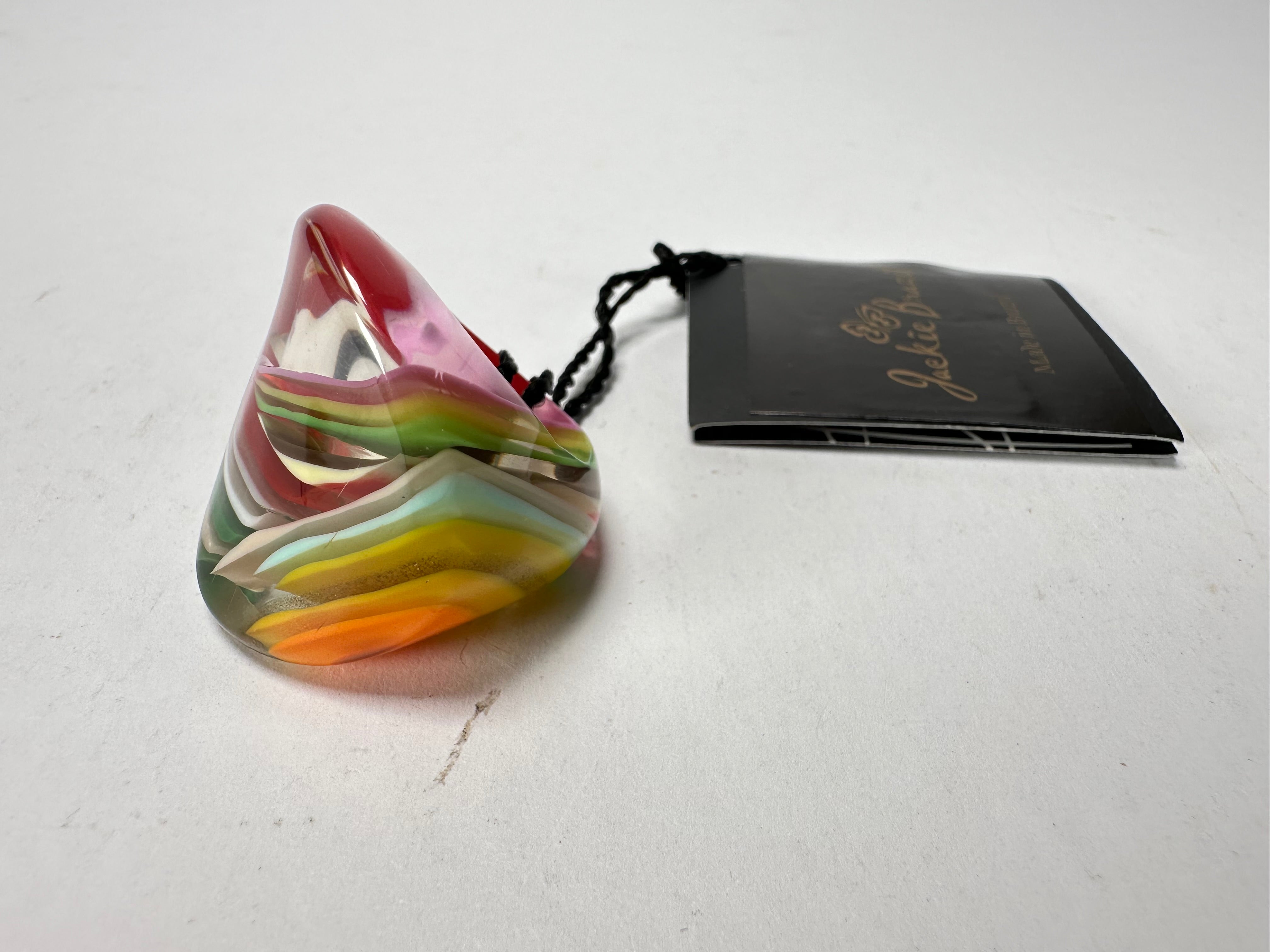 Jackie Brazil "Colours & Effects" Swirls Large Concave Resin Ring ( R3446 ) Size UK O / USA 7