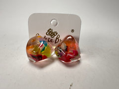 Jackie Brazil "Camille" Cascade Abstract Resin Earrings ( E1053 )