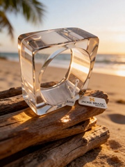 Jackie Brazil "Solid Square" Crystal 4cm Bangle ( B2056 )
