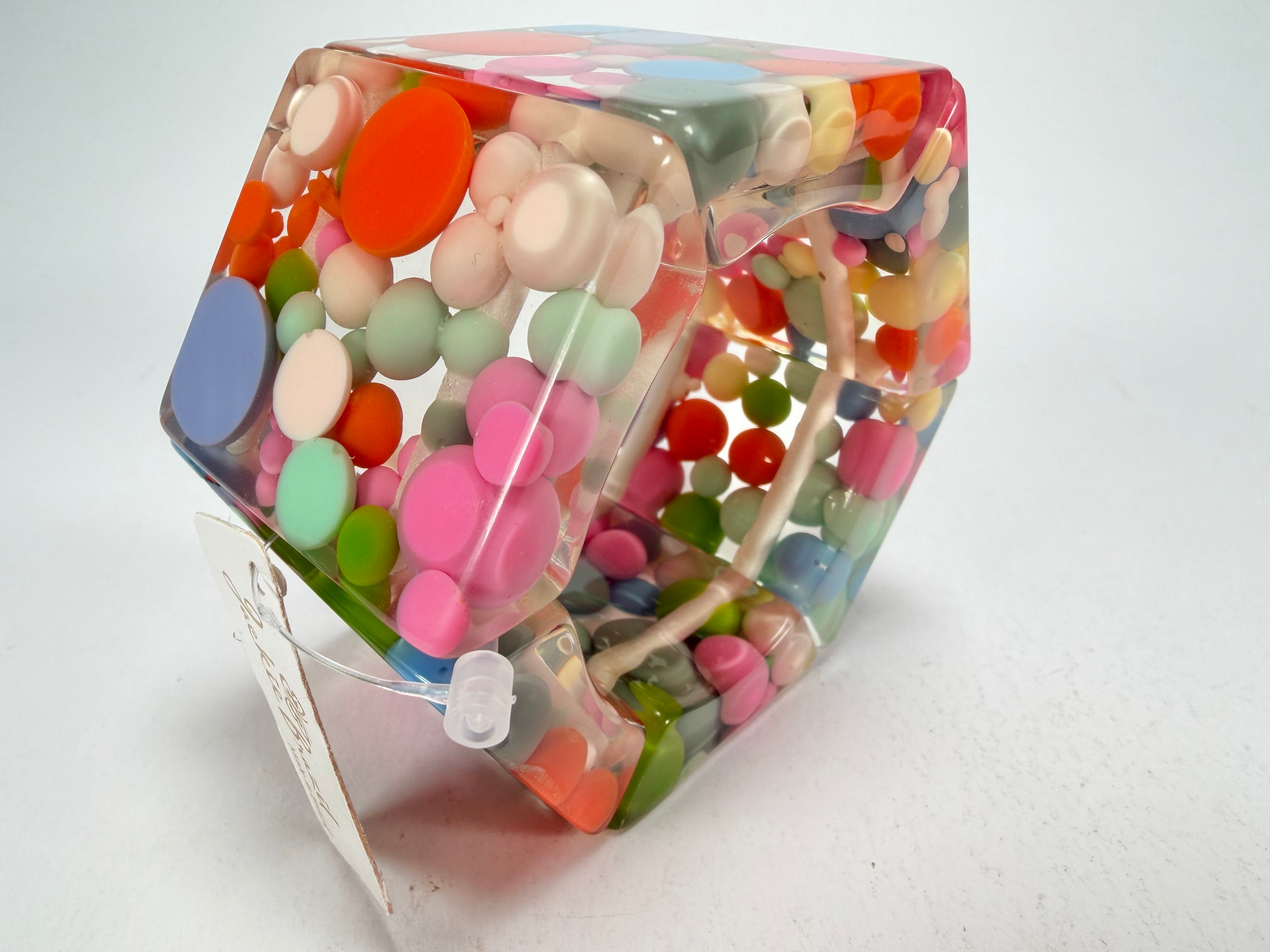 Jackie Brazil "Sabrina" Spots Hexagonal Elasticated 5cm Bracelet ( B2522 )