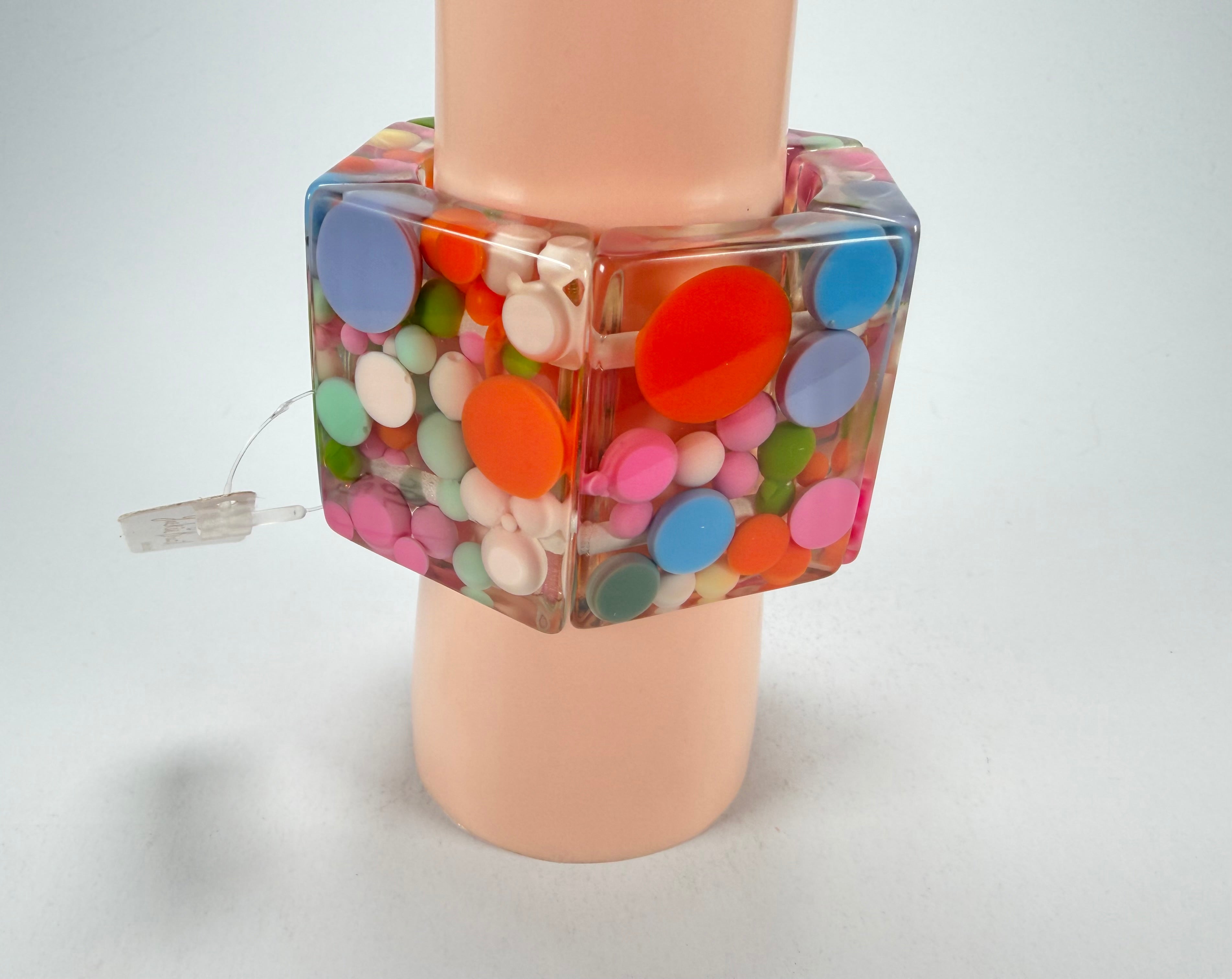 Jackie Brazil "Sabrina" Spots Hexagonal Elasticated 5cm Bracelet ( B2522 )