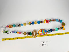 Jackie Brazil "Fusion" Mix Colours Long 75cm Bead Necklace ( N0040 )
