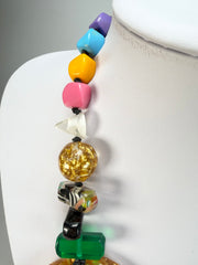 Jackie Brazil "Fusion" Mix Colours Long 75cm Bead Necklace ( N0040 )