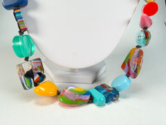 Jackie Brazil "Fusion" Mix Colours Long 75cm Bead Necklace ( N0040 )