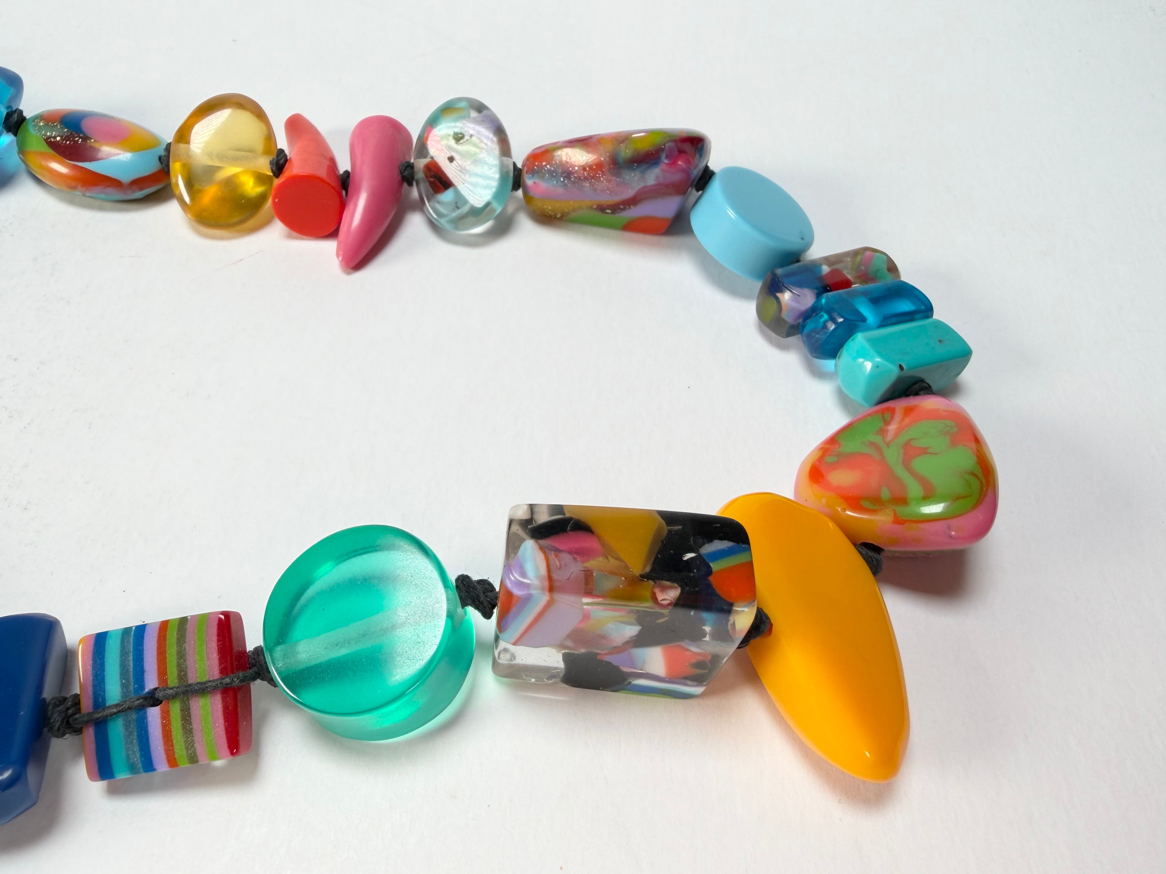 Jackie Brazil "Fusion" Mix Colours Long 75cm Bead Necklace ( N0040 )