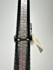 Jackie Brazil "Smoked Crystal" Charcoal Resin Ring ( R2782 ) UK O / USA 7