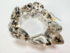 Jackie Brazil "Diamonds" Seaweed Flintstone Bone Bracelet ( B0211 )