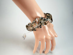 Jackie Brazil "Diamonds" Seaweed Flintstone Bone Bracelet ( B0211 )