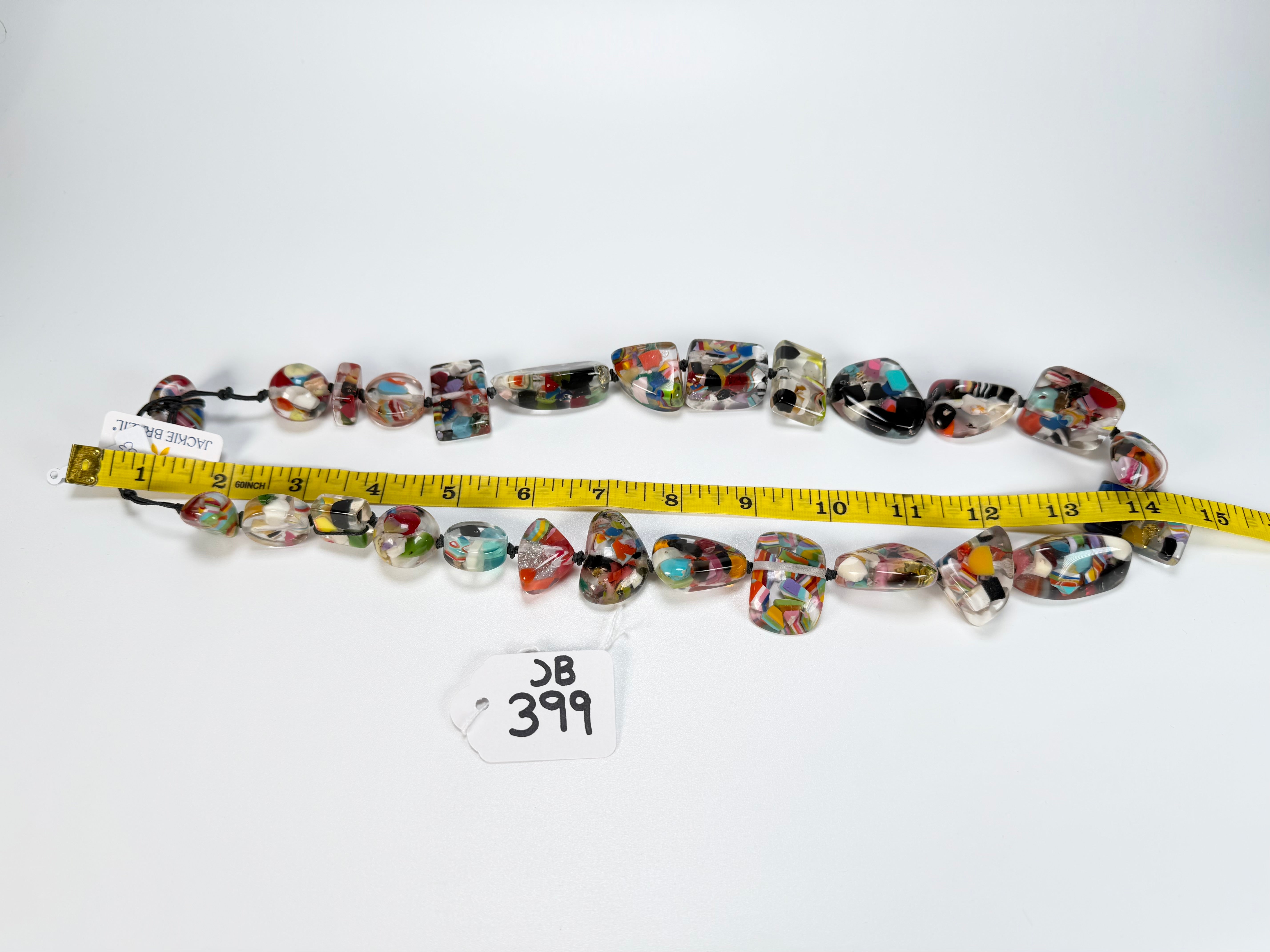 Jackie Brazil "Indiana" Cascade Multi-Bead Medium Resin 70cm Necklace ( N0033 )