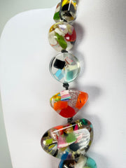 Jackie Brazil "Indiana" Cascade Multi-Bead Medium Resin 70cm Necklace ( N0033 )