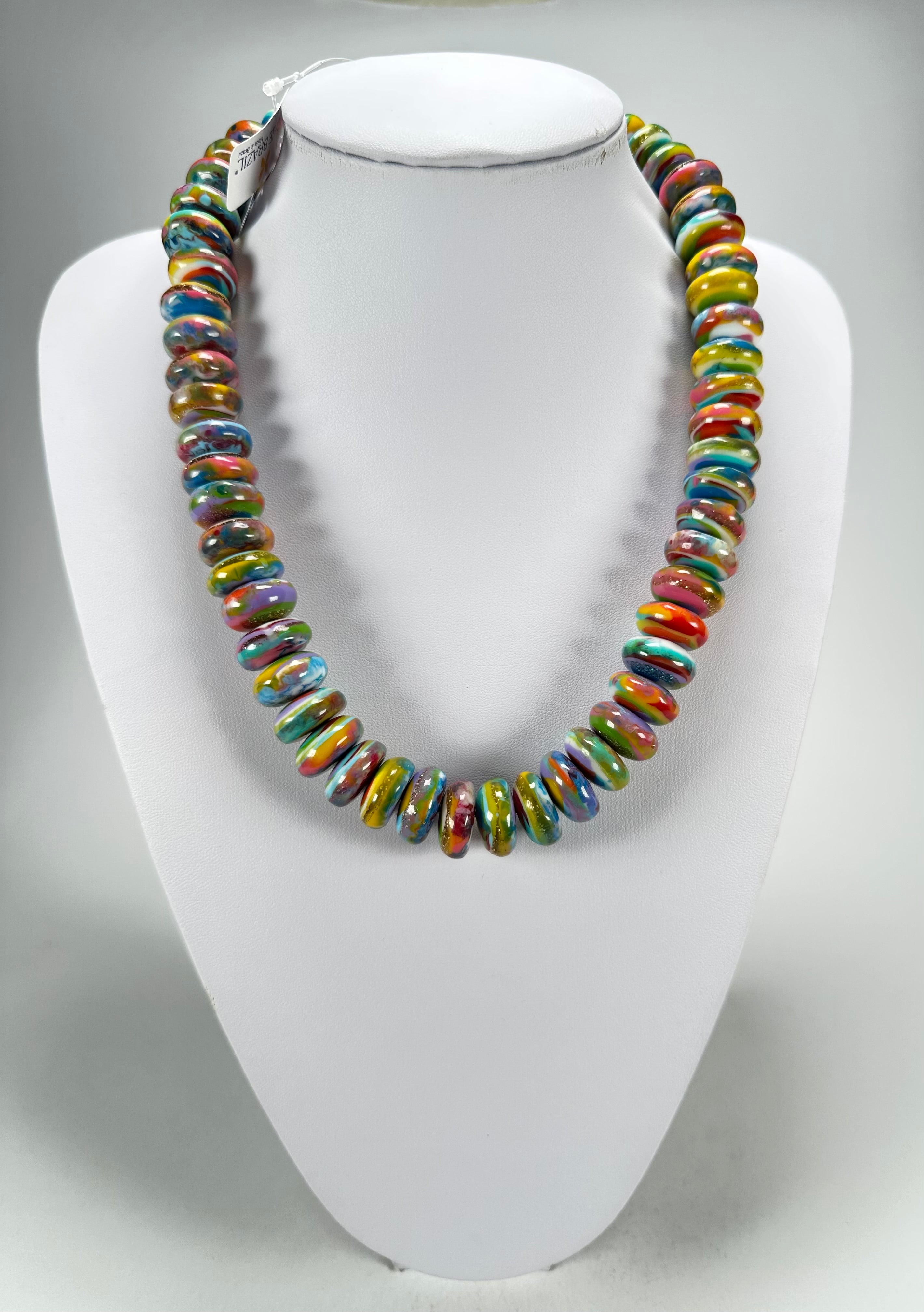 Jackie Brazil "Bela" Kandinsky Resin Mini Wheels 50cm Necklace ( N0041 )