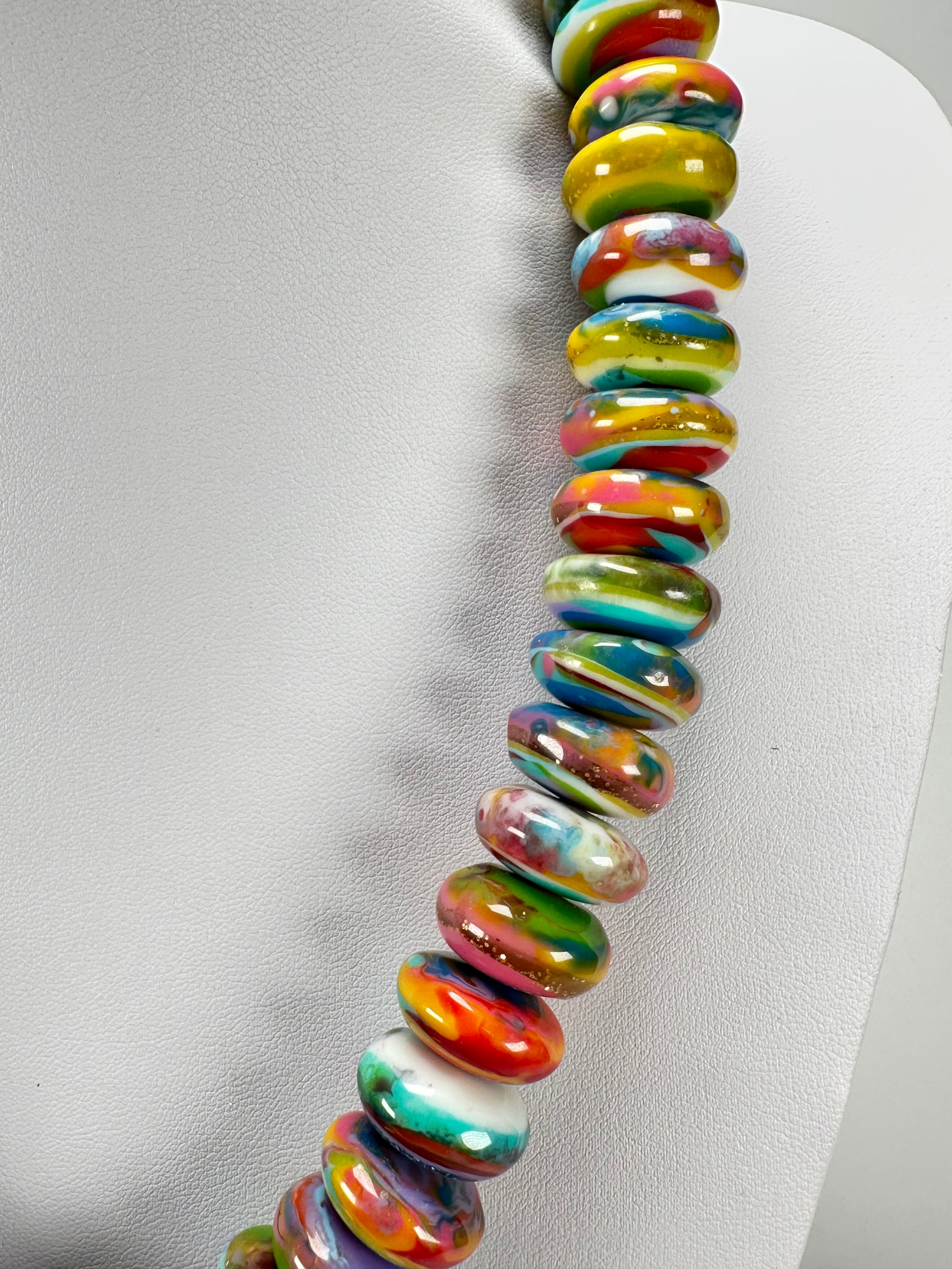 Jackie Brazil "Bela" Kandinsky Resin Mini Wheels 50cm Necklace ( N0041 )