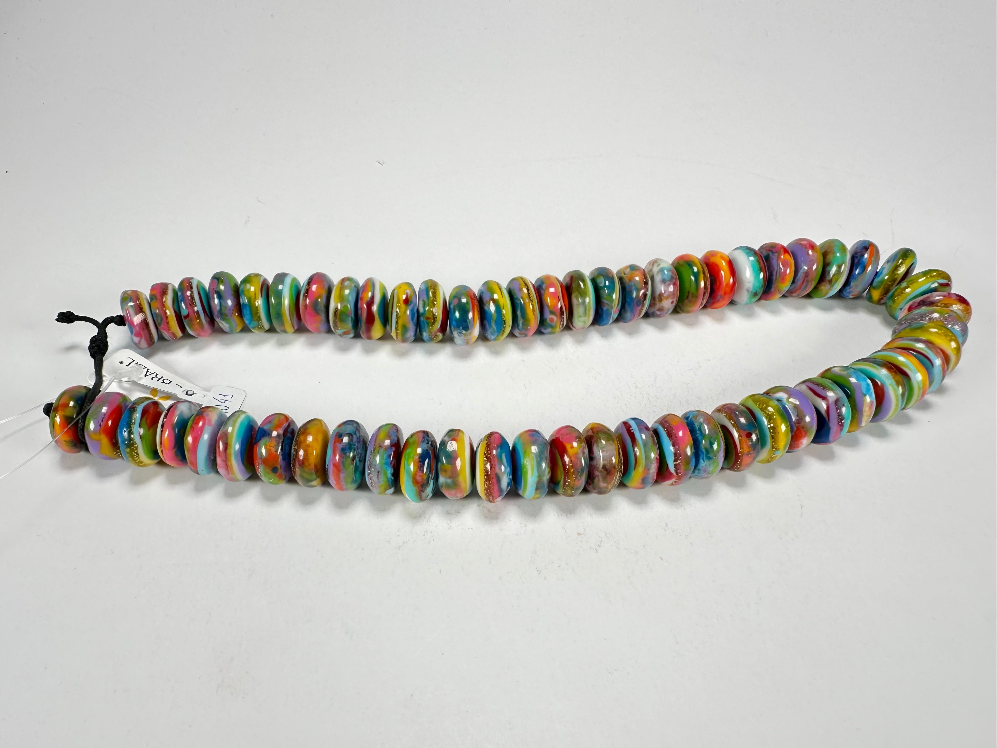 Jackie Brazil "Bela" Kandinsky Resin Mini Wheels 50cm Necklace ( N0041 )