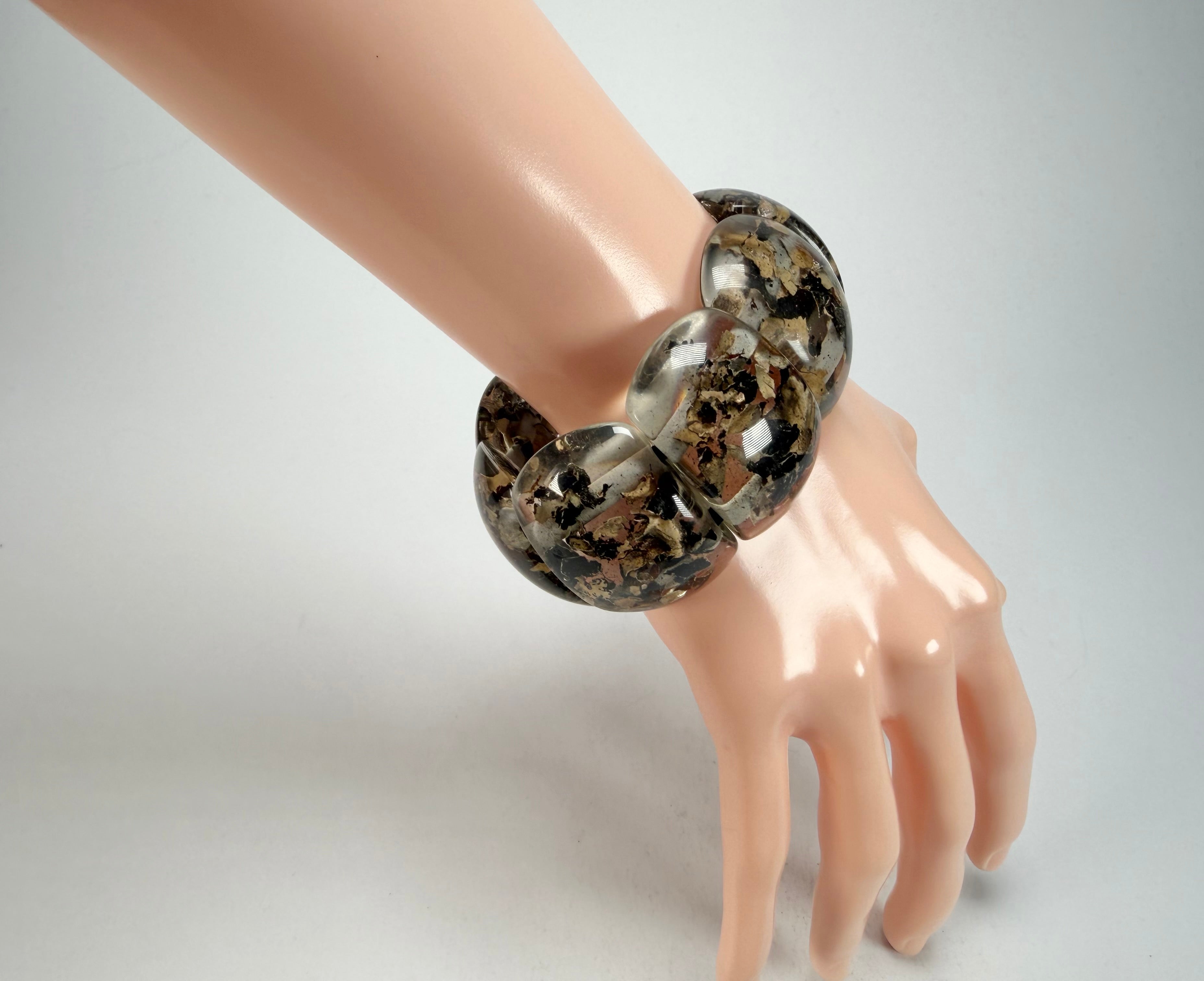 Jackie Brazil "Maria" Seaweed Elasticated Bracelet ( B0217 )