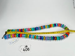 Jackie Brazil "Bela" Transparent Summer Mix Resin Mini Wheels 70cm Necklace ( N0043 )