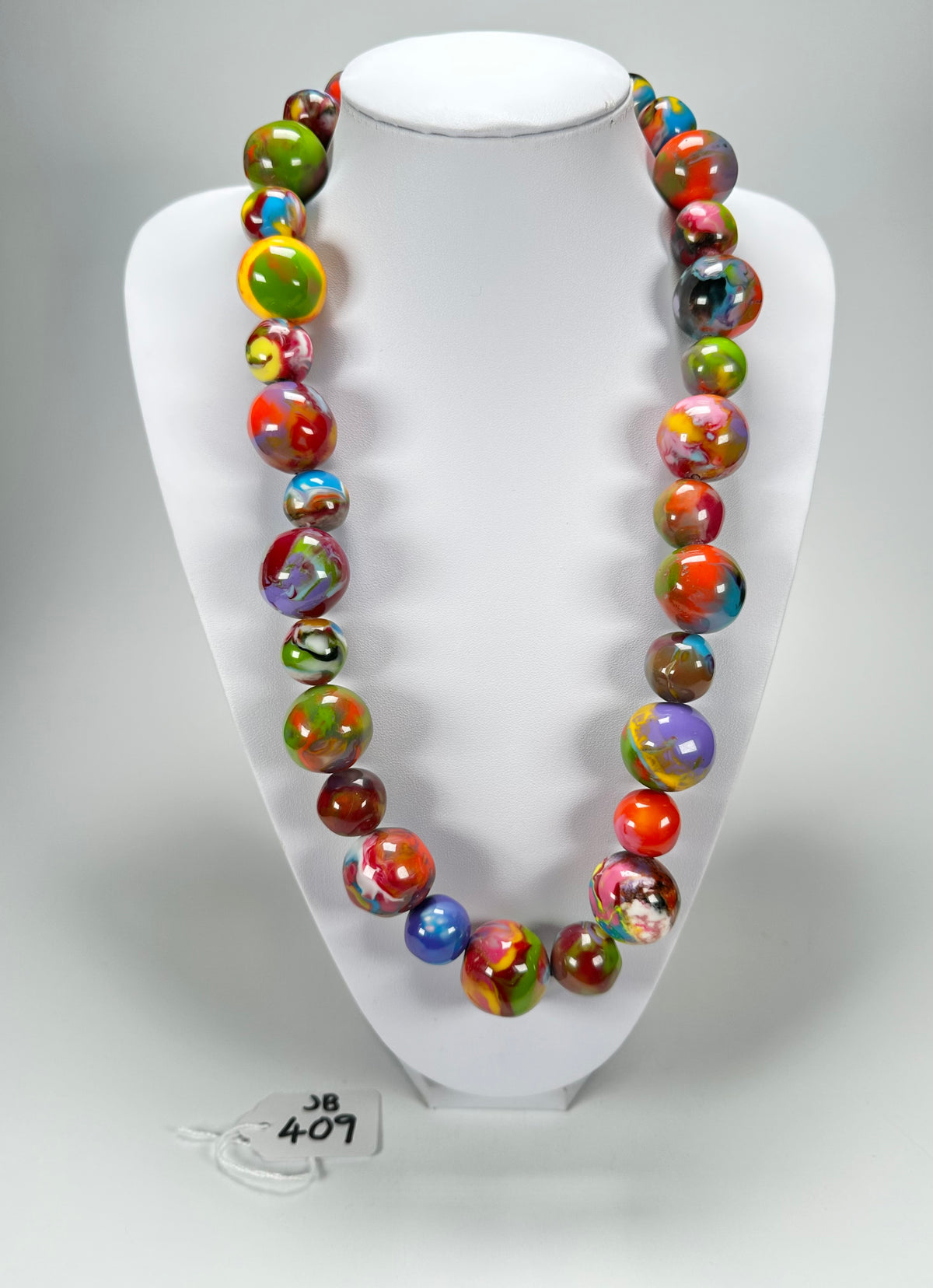 Jackie Brazil "Large Spheres" Kandinsky Long Abstract Necklace 75cm ( N2694 )