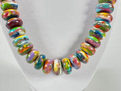 Jackie Brazil "Bela" Kandinsky Resin Mini Wheels 70cm Necklace ( N0043 )