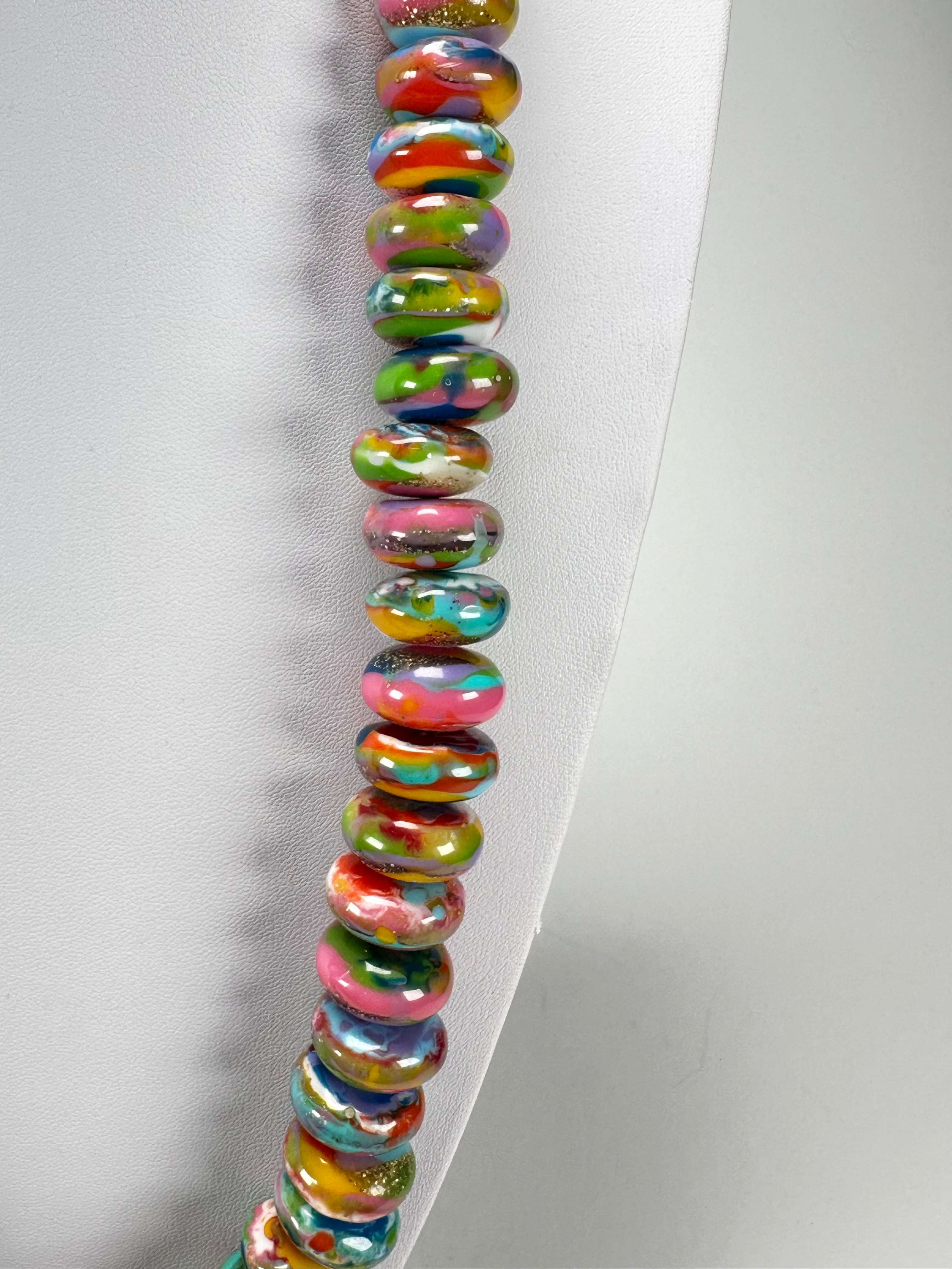 Jackie Brazil "Bela" Kandinsky Resin Mini Wheels 70cm Necklace ( N0043 )