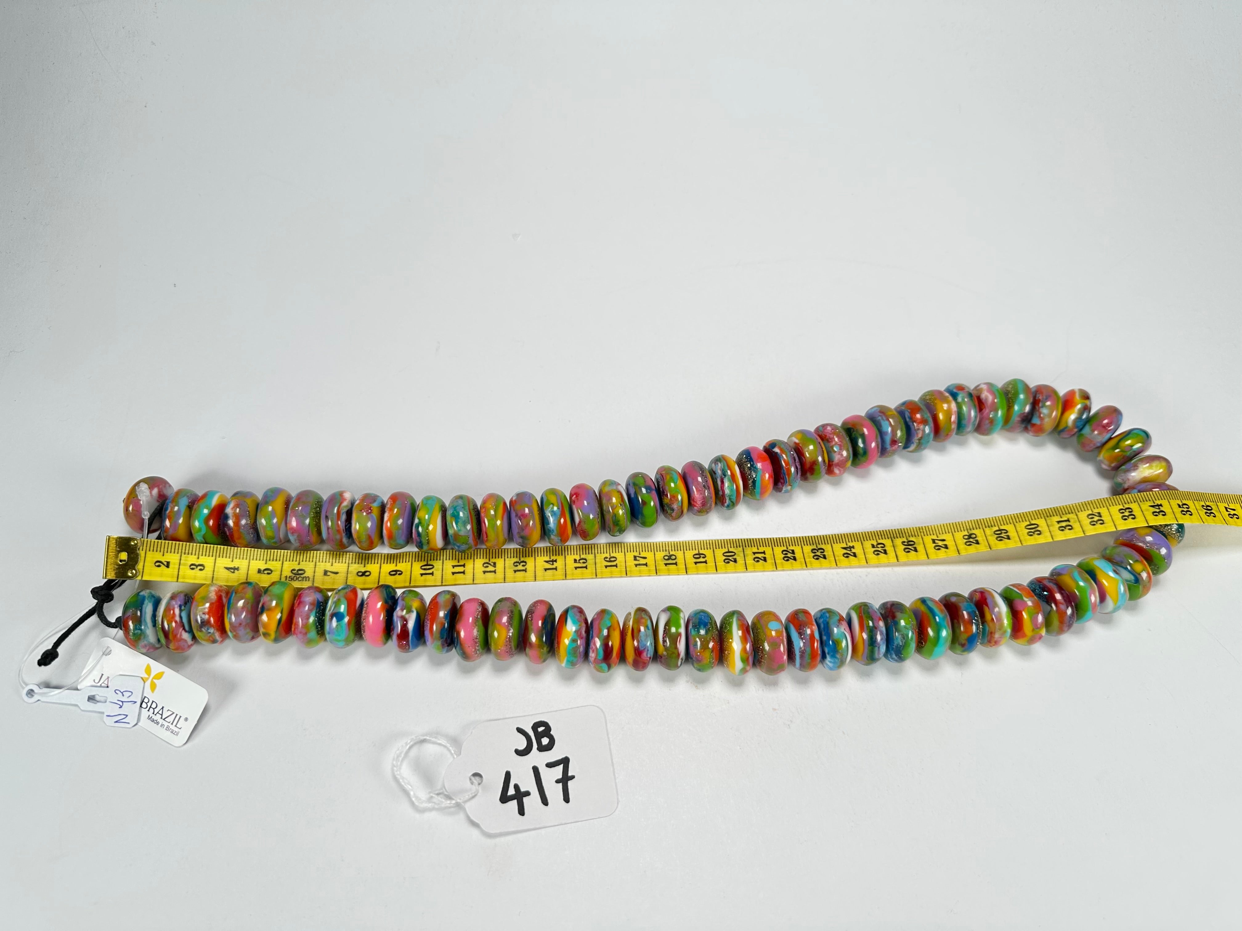 Jackie Brazil "Bela" Kandinsky Resin Mini Wheels 70cm Necklace ( N0043 )