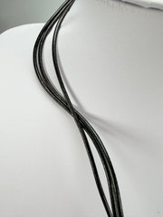 Jackie Brazil "Turquoise" Large Disk On Three Cords Resin Necklace ( N3800 )