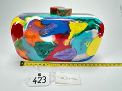 Sobral - Multi-Colour "Linda Purse" Pollock Resin Clutch Bag ( 005290 )