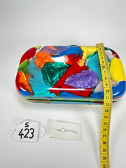 Sobral - Multi-Colour "Linda Purse" Pollock Resin Clutch Bag ( 005290 )
