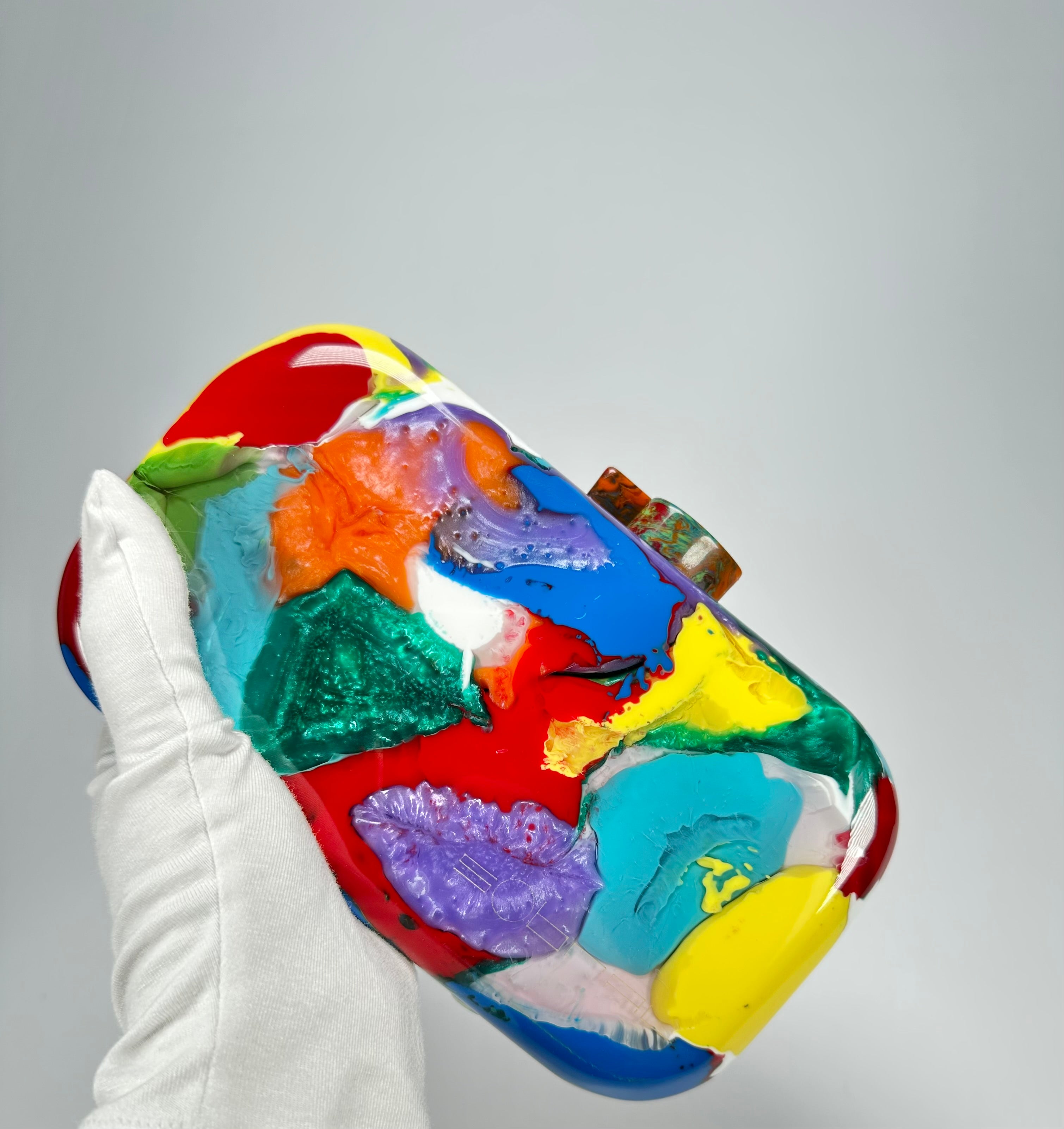 Sobral - Multi-Colour "Linda Purse" Pollock Resin Clutch Bag ( 005290 )