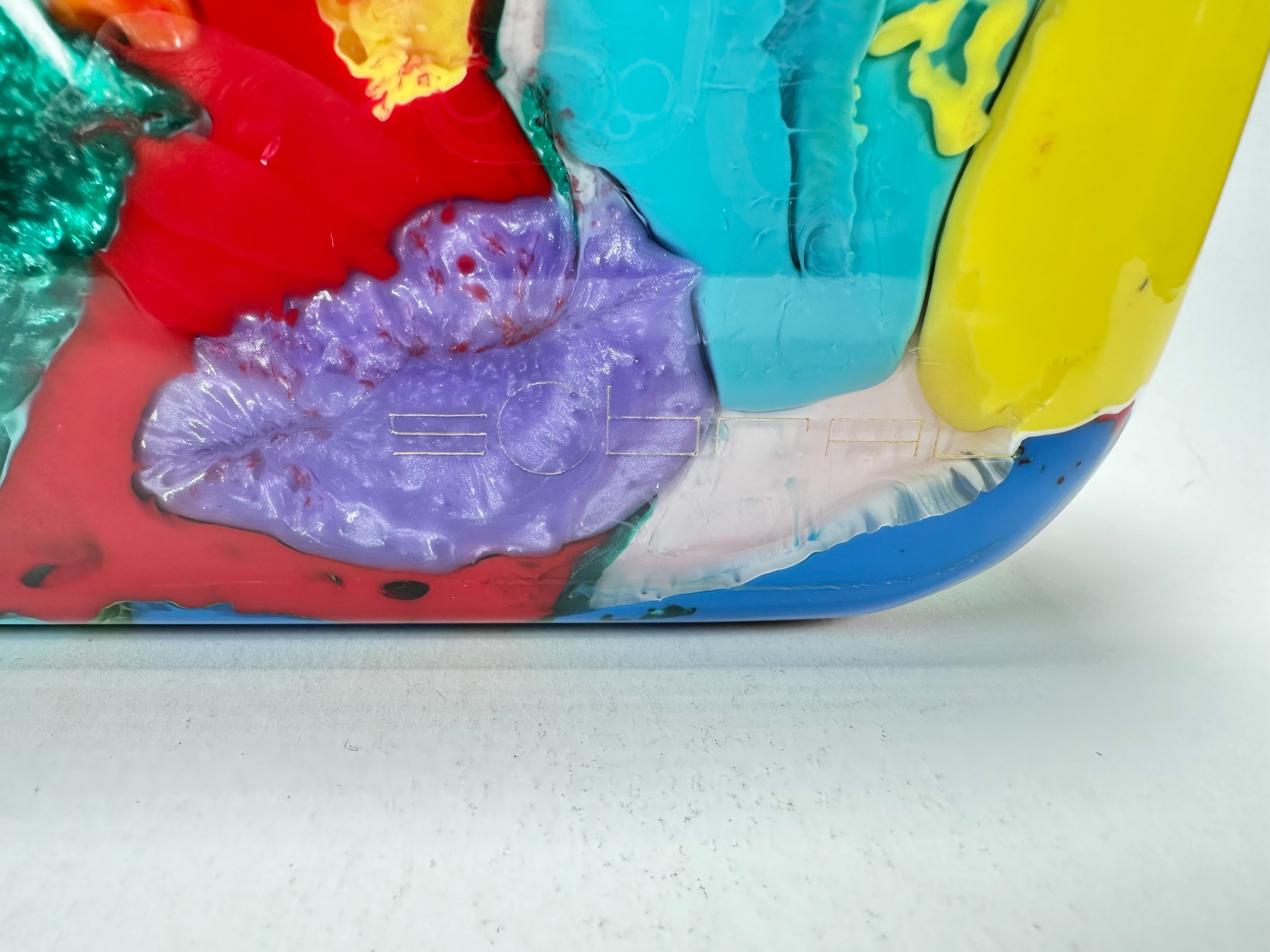 Sobral - Multi-Colour "Linda Purse" Pollock Resin Clutch Bag ( 005290 )