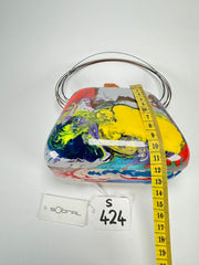 Sobral - Multi-Colour "Miranda " Pollock Resin Clutch Bag / Handbag ( 002390 )